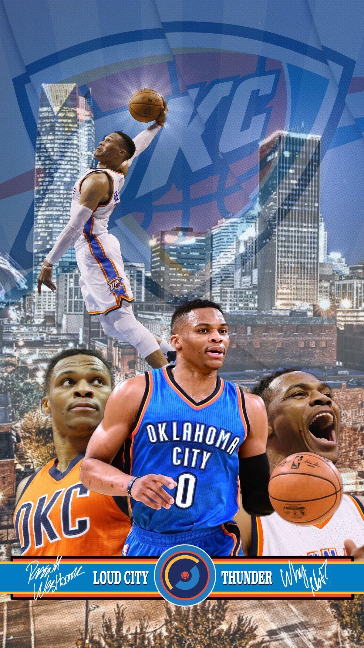 1200x2140 Oklahoma City Thunder Wallpaper of the Month: Russell Westbrook, Phone