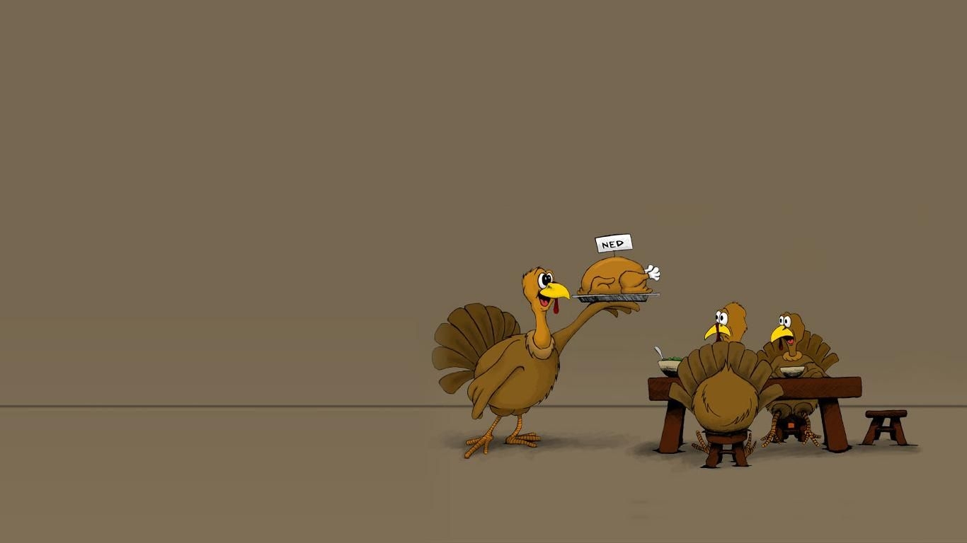 1370x770 Most Funny Thanksgiving Picture, Desktop