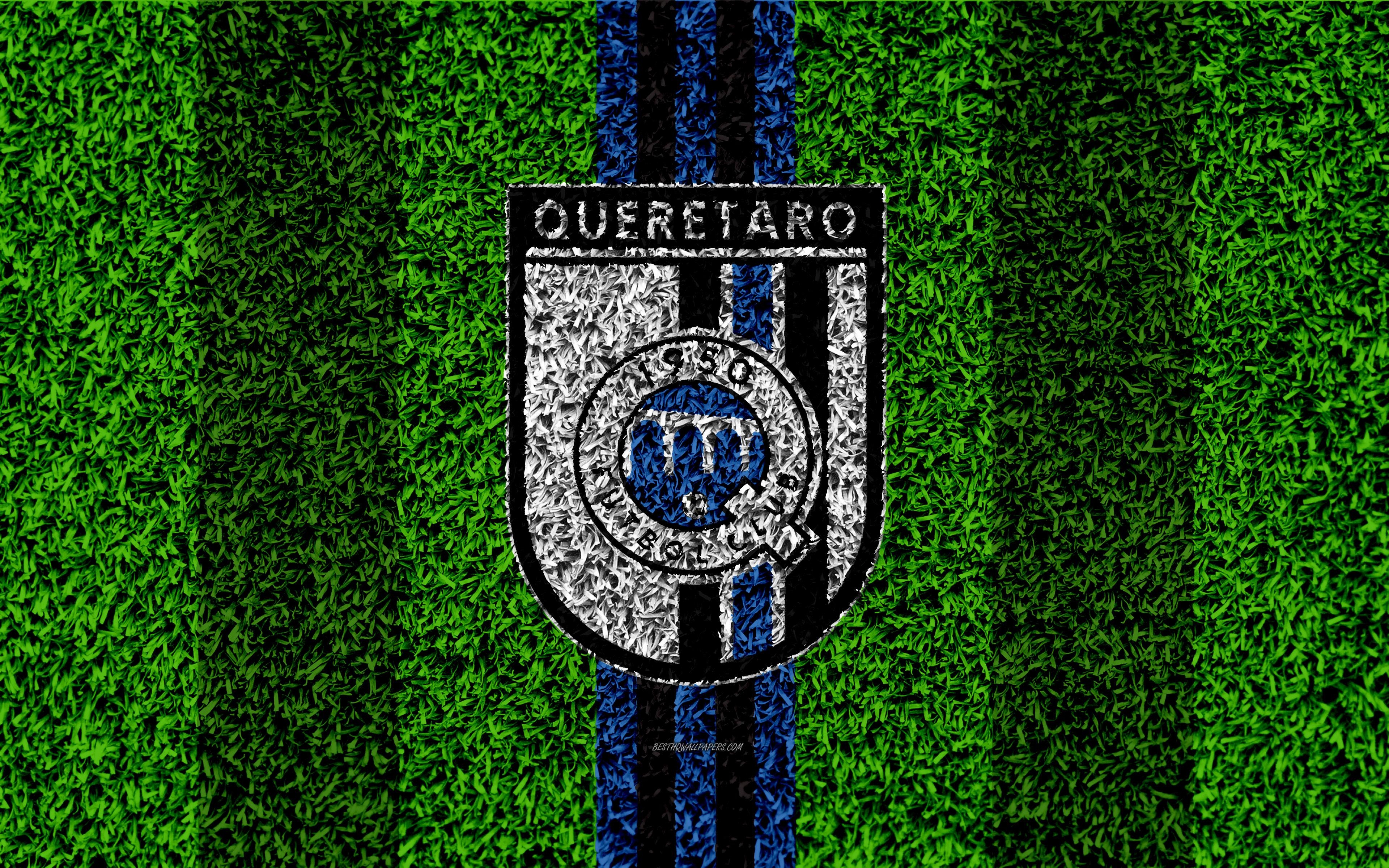 3840x2400 Download wallpaper Queretaro FC, Gallos Blancos de Queretaro, 4k, Desktop