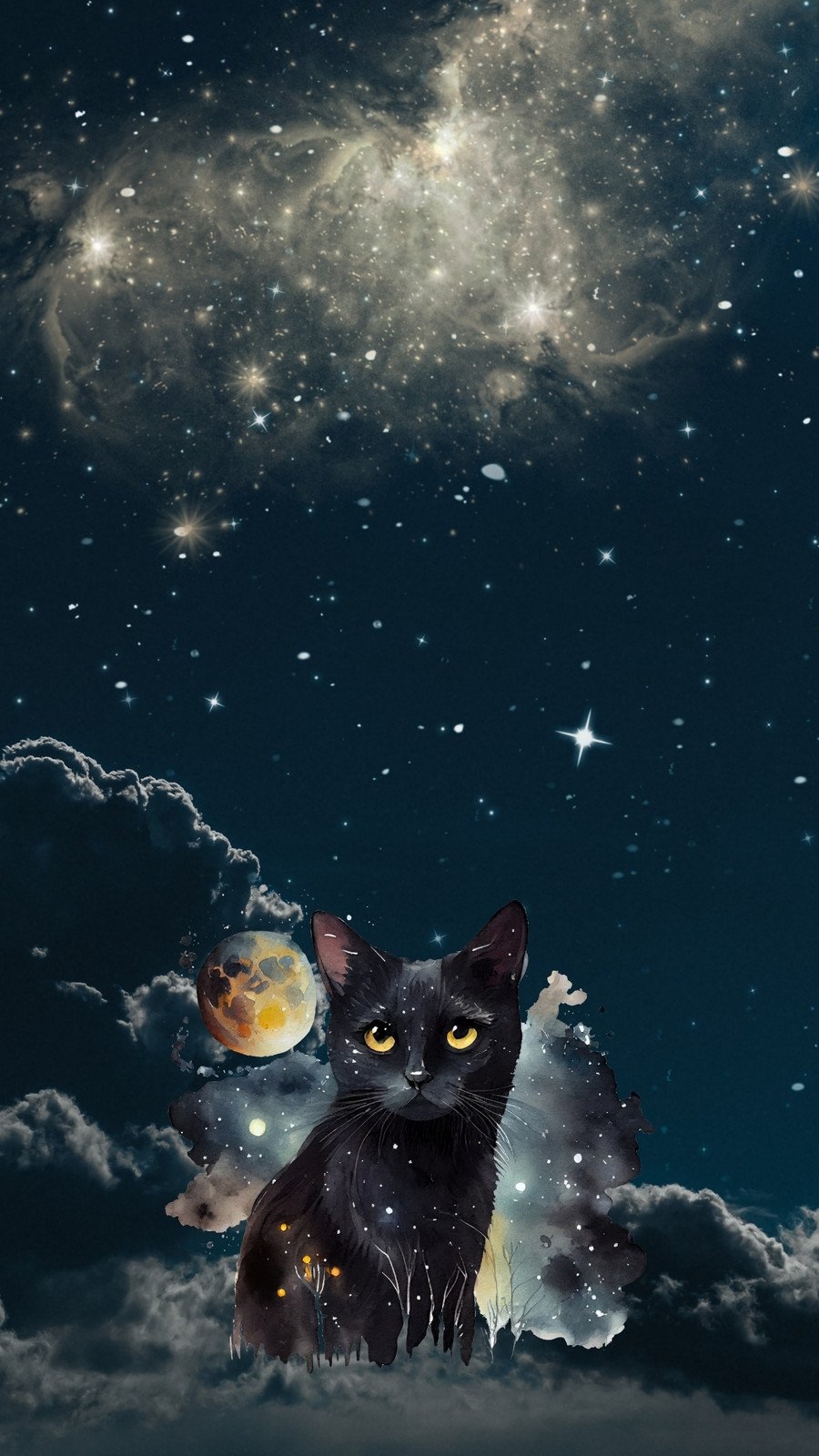 900x1600 aesthetic moon wallpaper, Phone