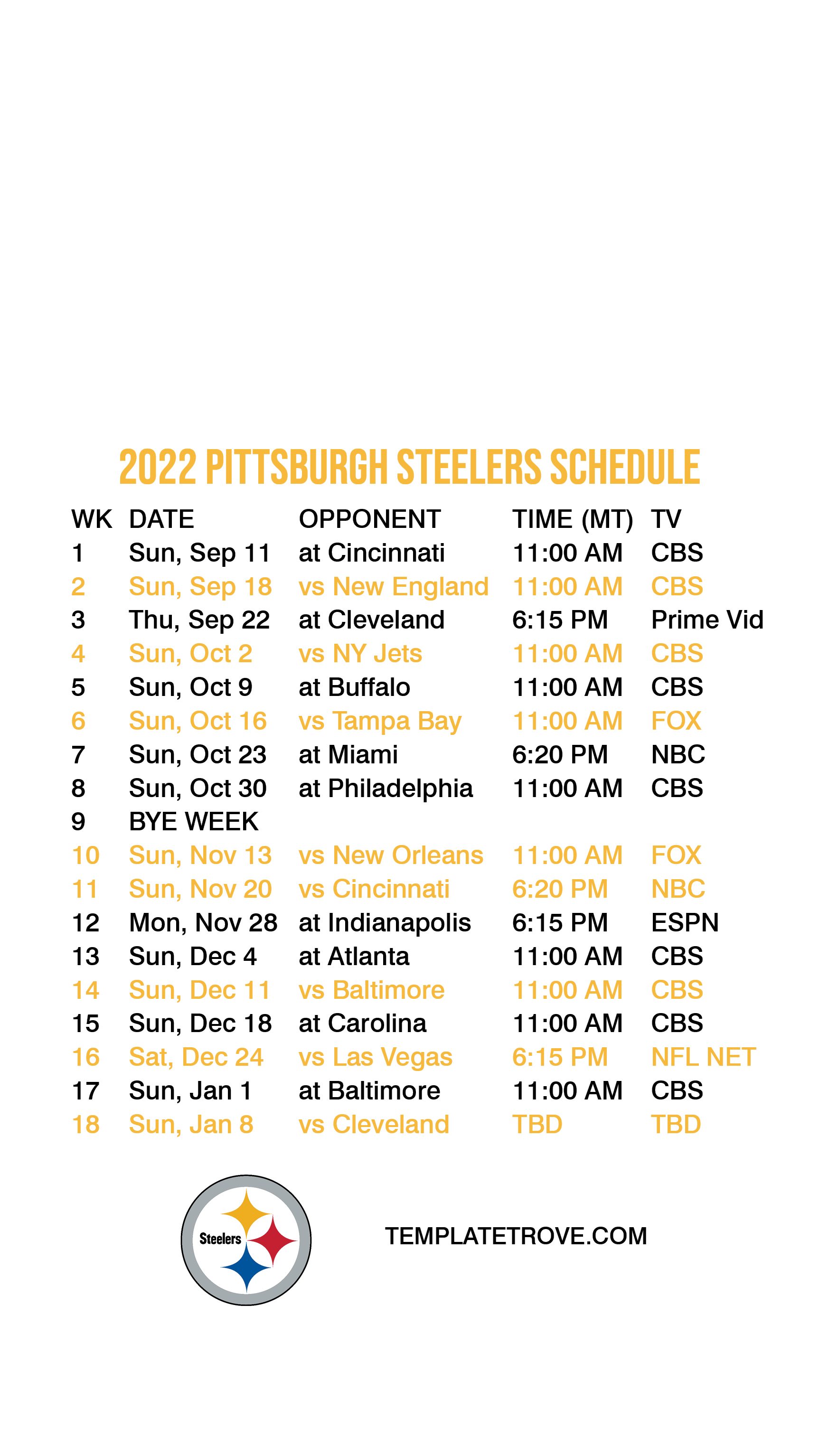 1730x3070 2022 2023 Pittsburgh Steelers Lock Screen Schedule For IPhone 6 7 8 Plus, Phone