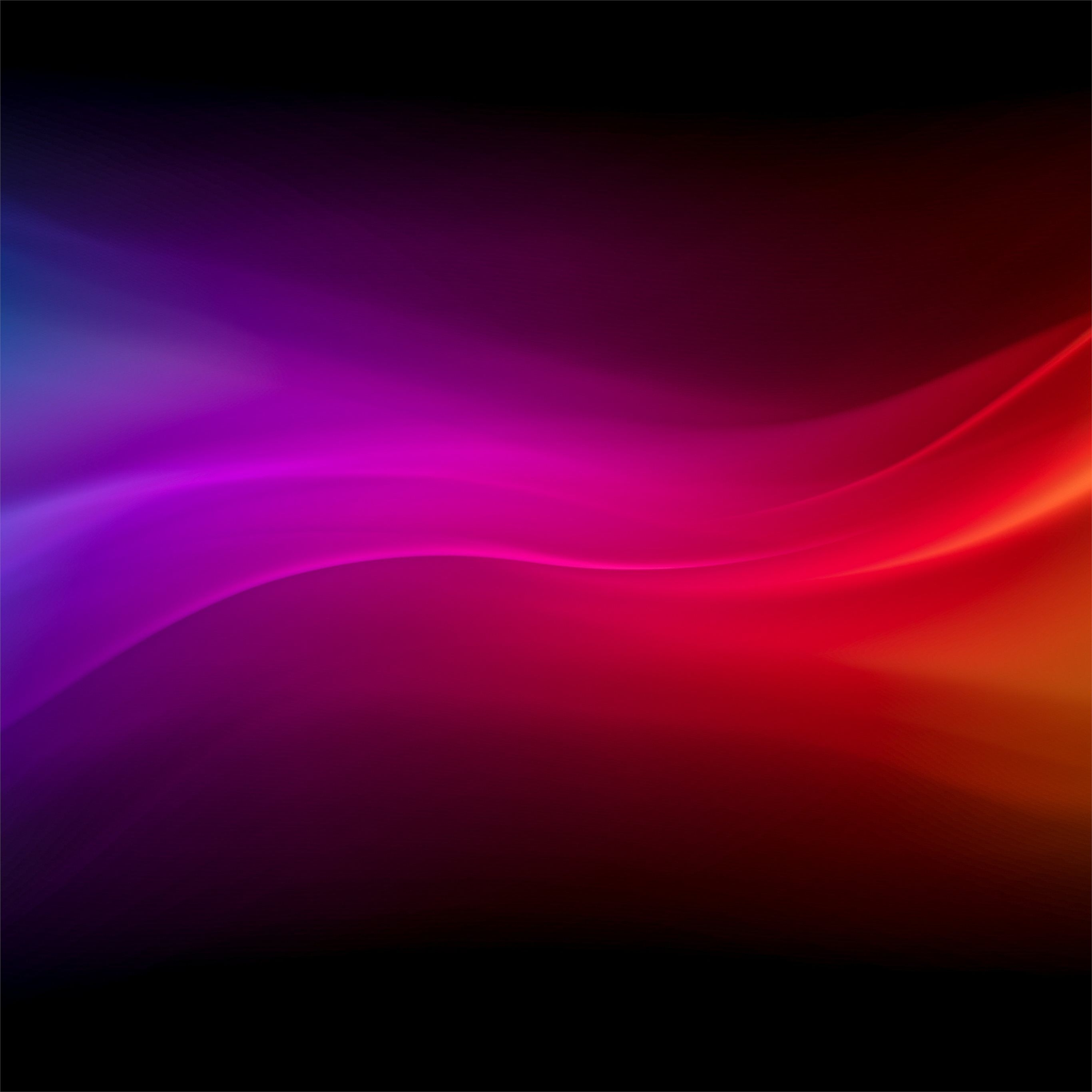 2740x2740 blue purple red yellow waves 4k iPad Pro Wallpaper Free Download, Phone