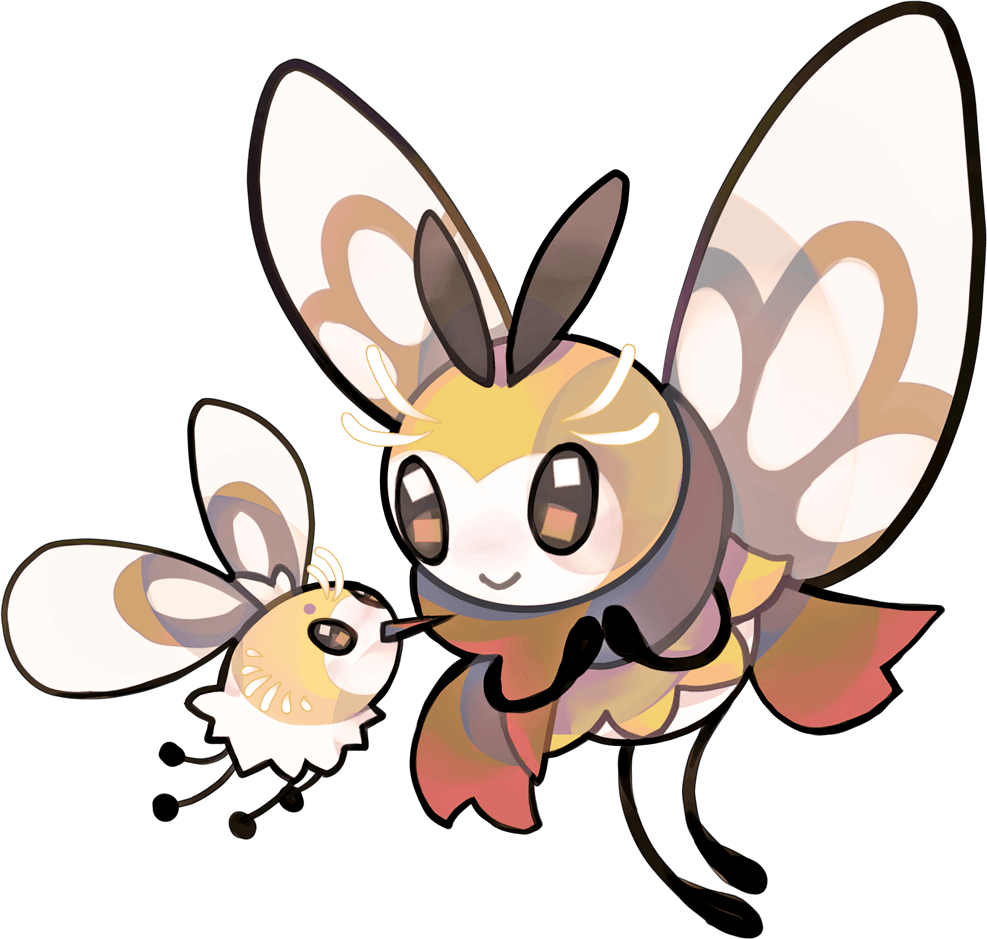 990x940 Cutiefly and Ribombee. Pokemon. Pokémon, Original, Desktop