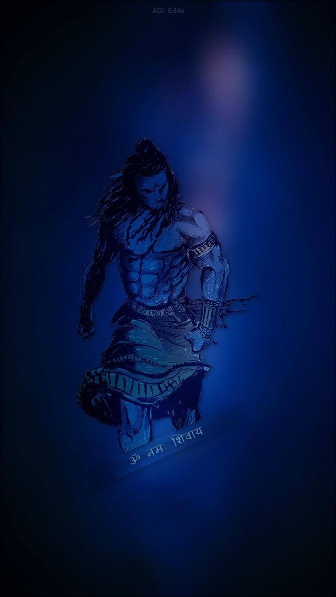 670x1200 Aesthetic dark lord shiva Wallpaper Download, Phone