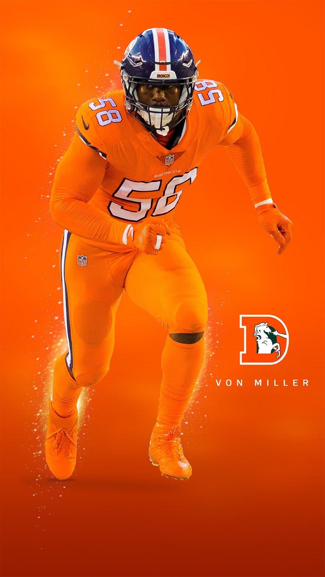 1080x1920 von miller color rush jersey. Broncos cheerleaders, Denver, Phone