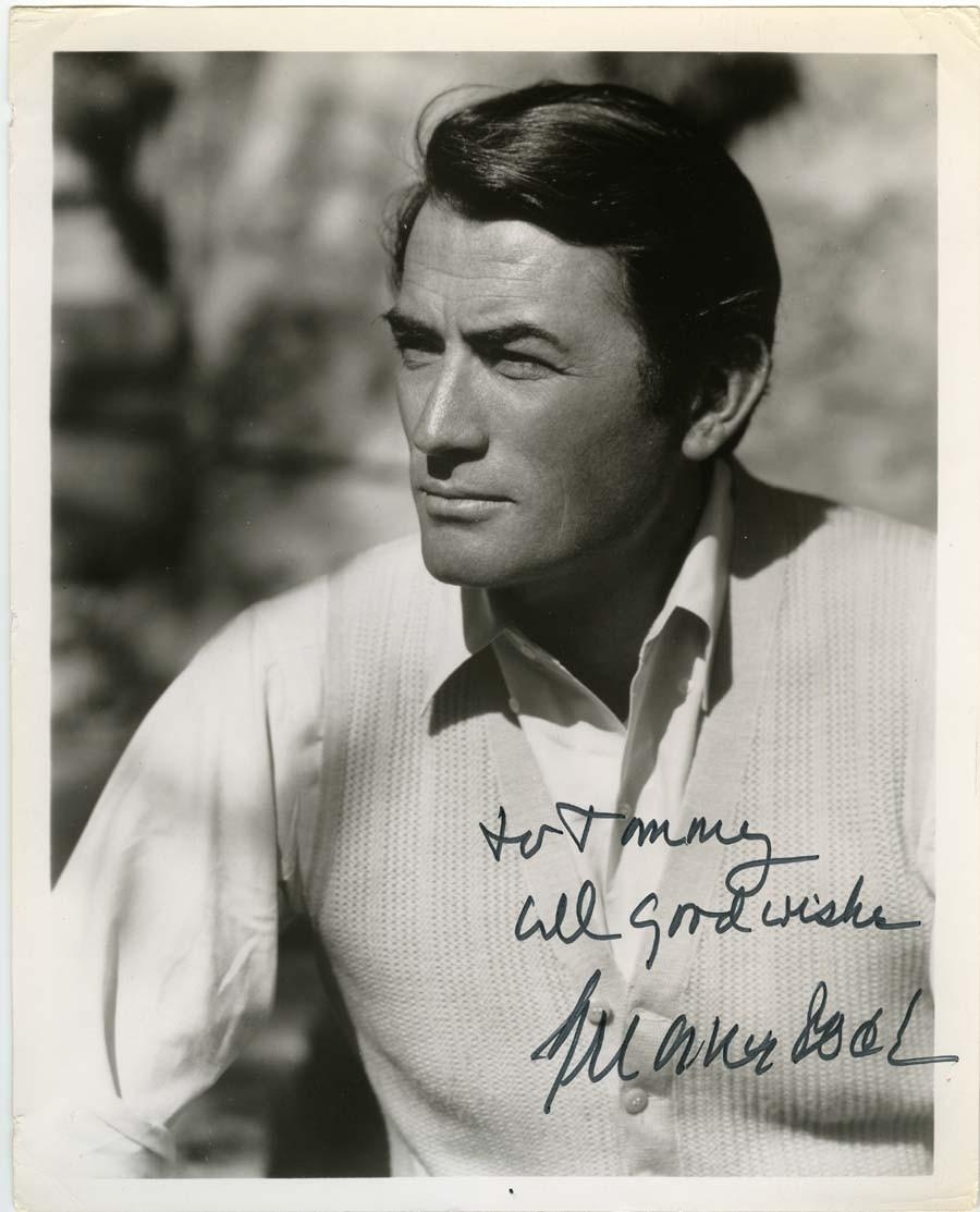 900x1120 Gregory Peck Autographed Photo, Phone