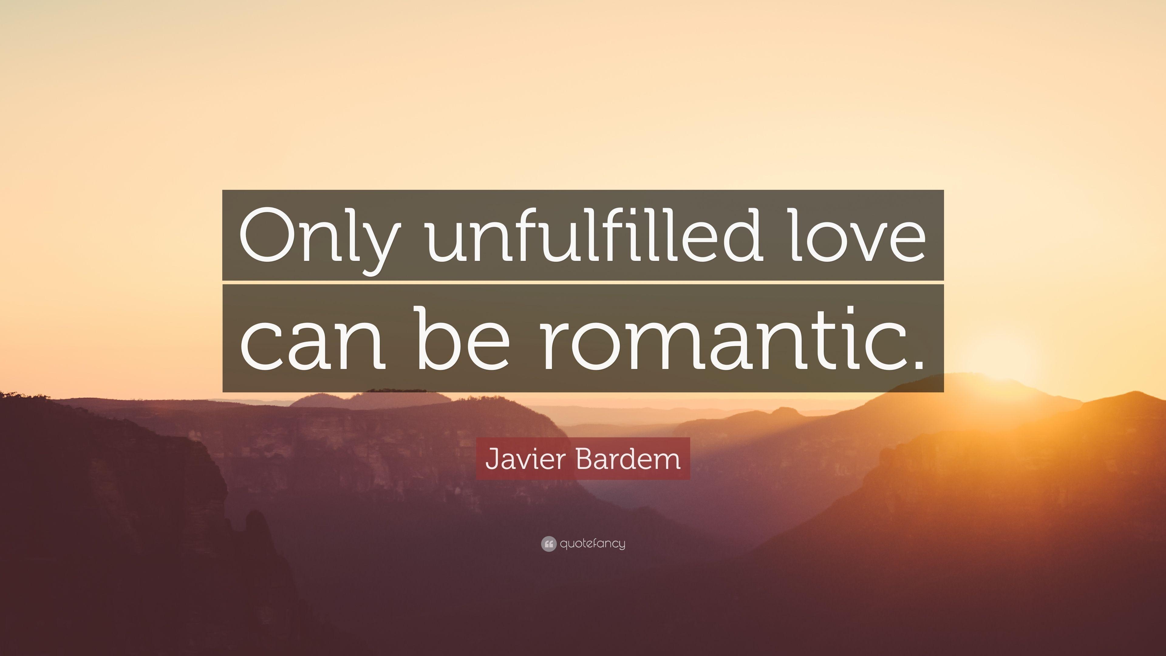 3840x2160 Javier Bardem Quote: “Only unfulfilled love can be romantic.” 7, Desktop