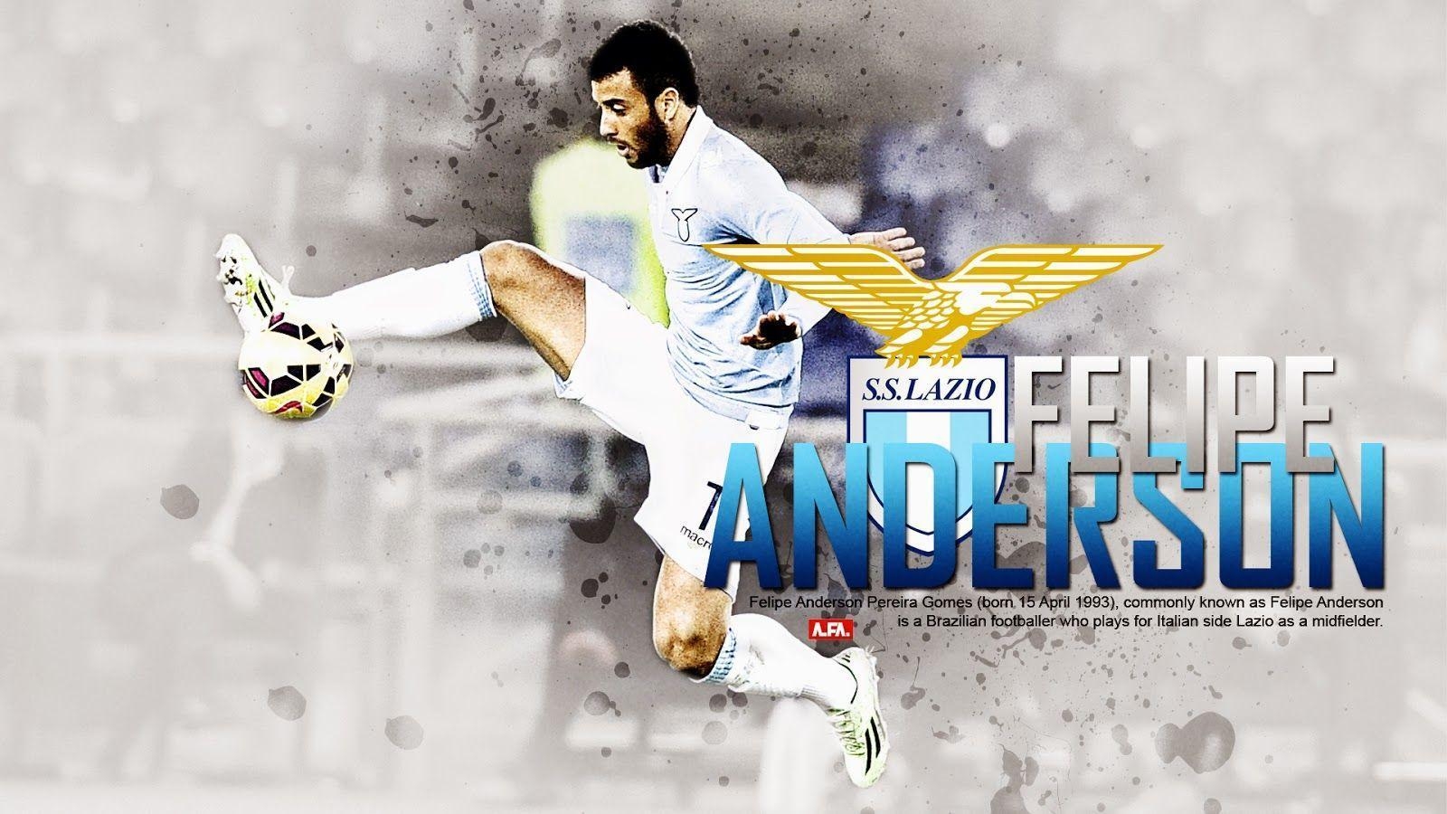 1600x900 FELIPE ANDERSON. MIDFIELDER S.S. LAZIO. Wallpaper HD 2014, Desktop