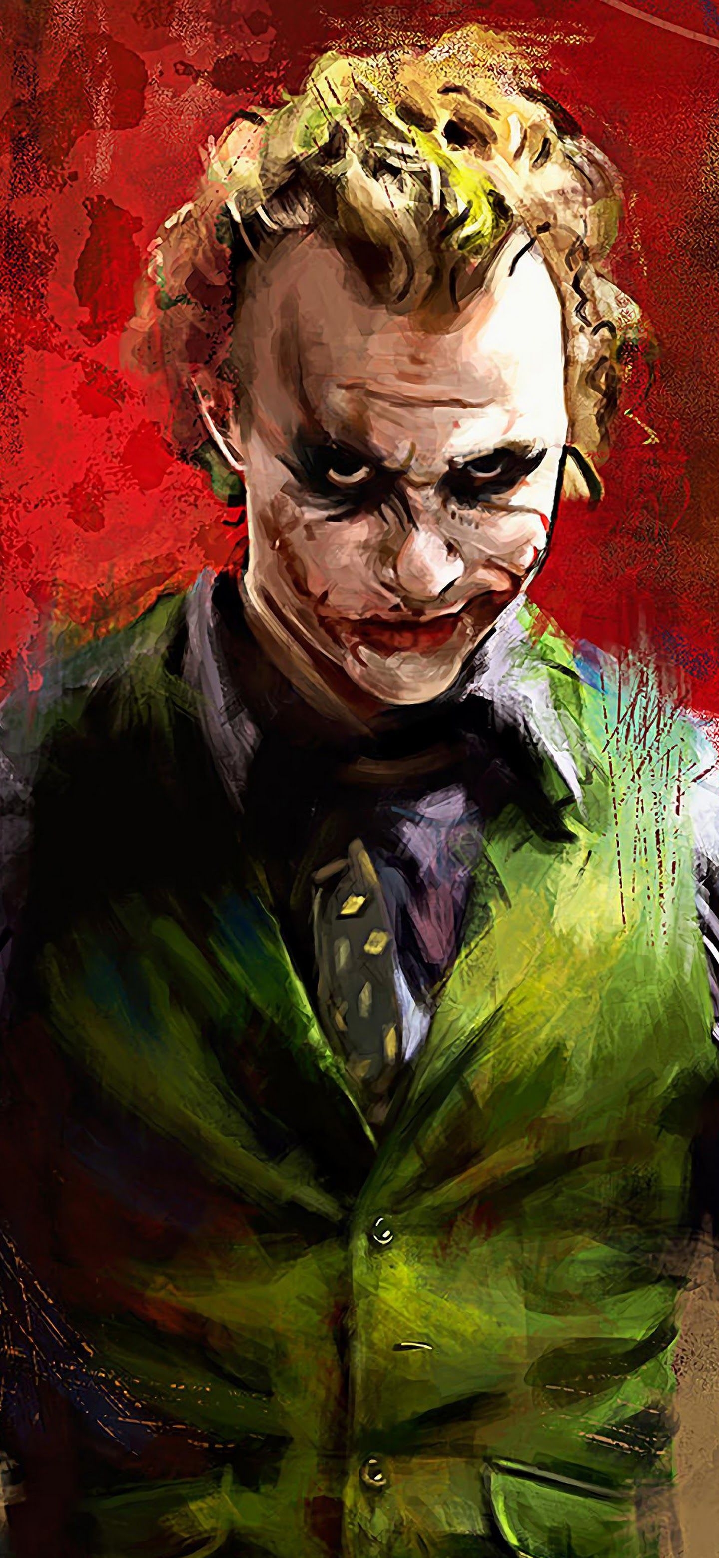 1440x3120 Joker Heath Ledger 4K Wallpaper, Phone