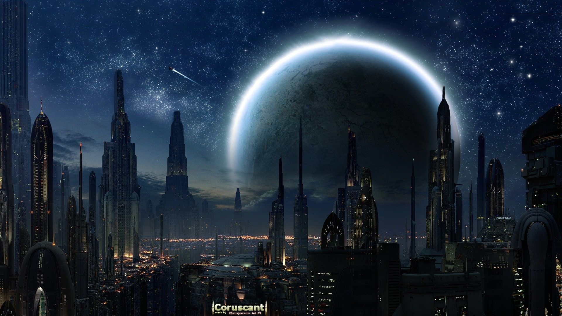 1920x1080 star wars cityscapes futuristic spacescape coruscant Video Games Star Wars HD Art Star Wars #cityscapes. Star wars wallpaper, Star wars background, Star wars, Desktop