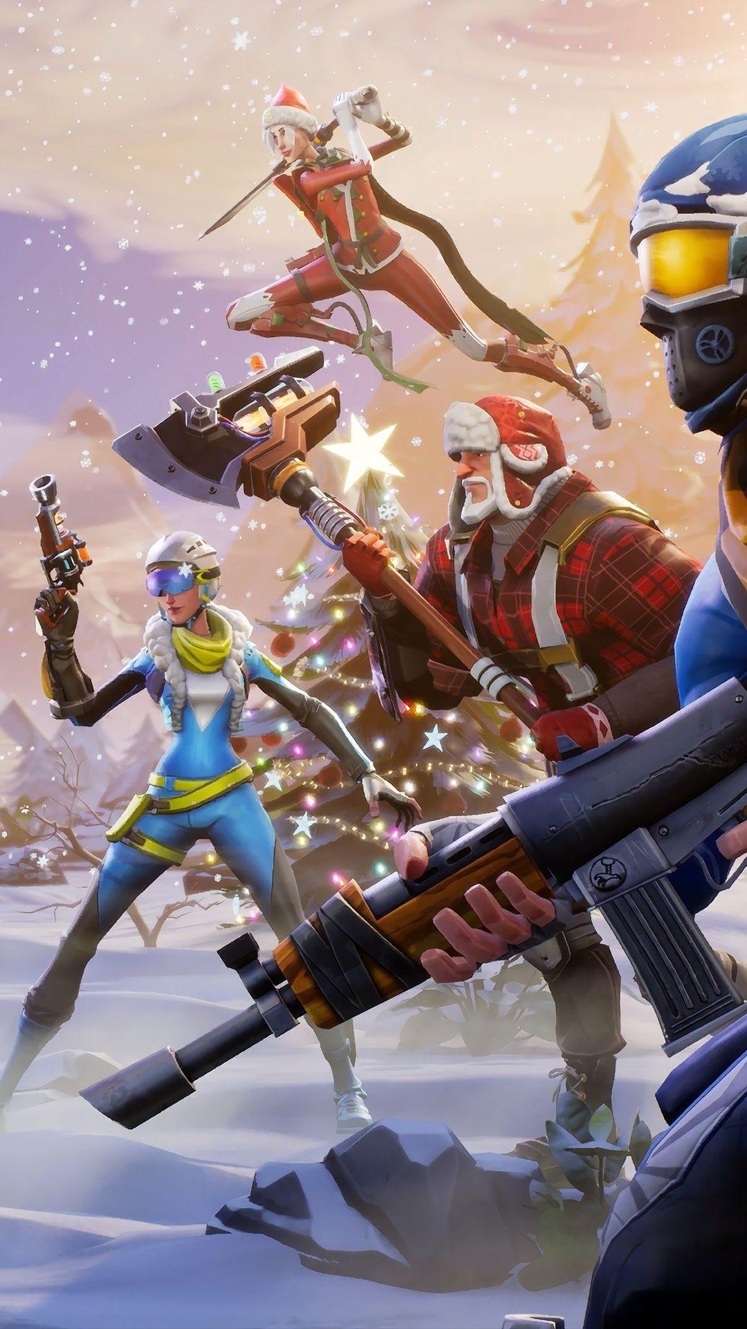 1080x1920 Fortnite Winter Season iPhone 6s, 6 Plus, Pixel xl , One, Phone