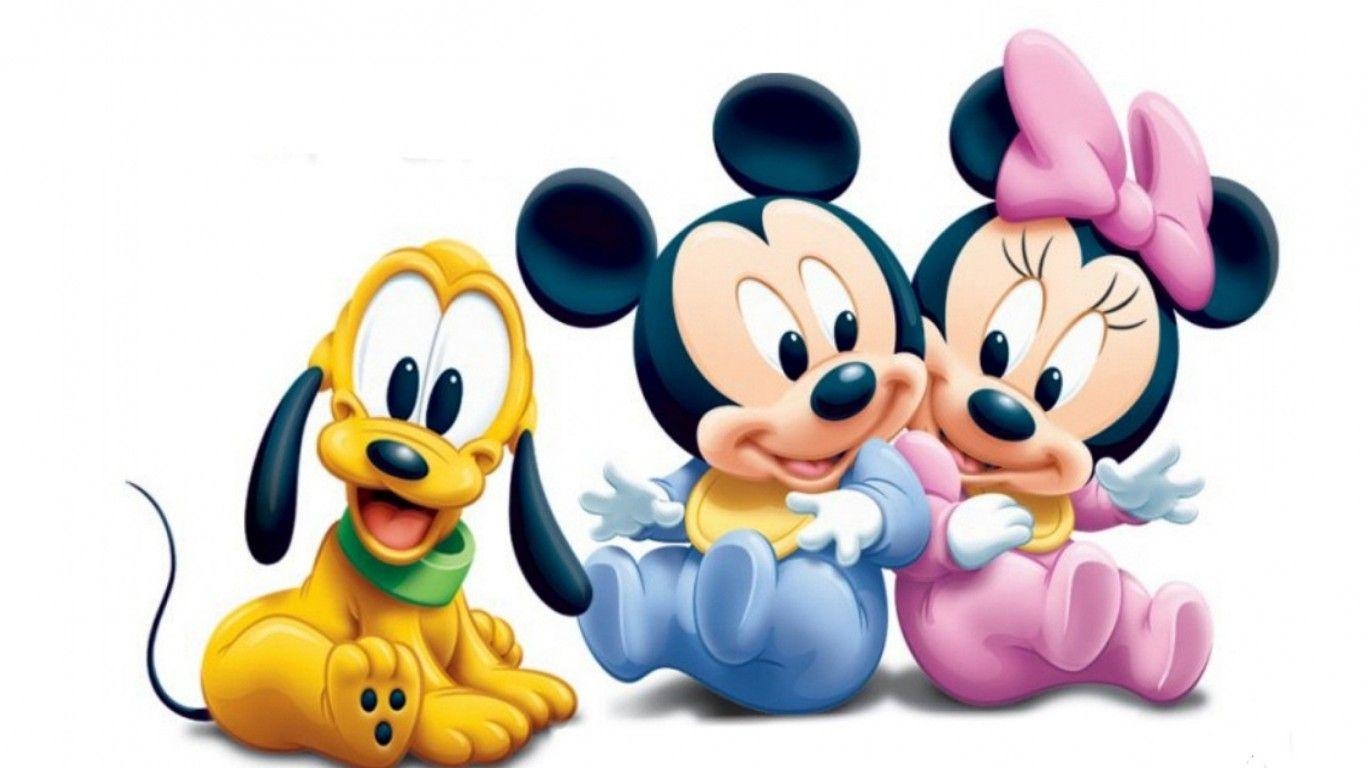 1370x770 Mickey Mouse Pluto And Minnie Mouse As Babies Disney HD Wallpaper, Desktop