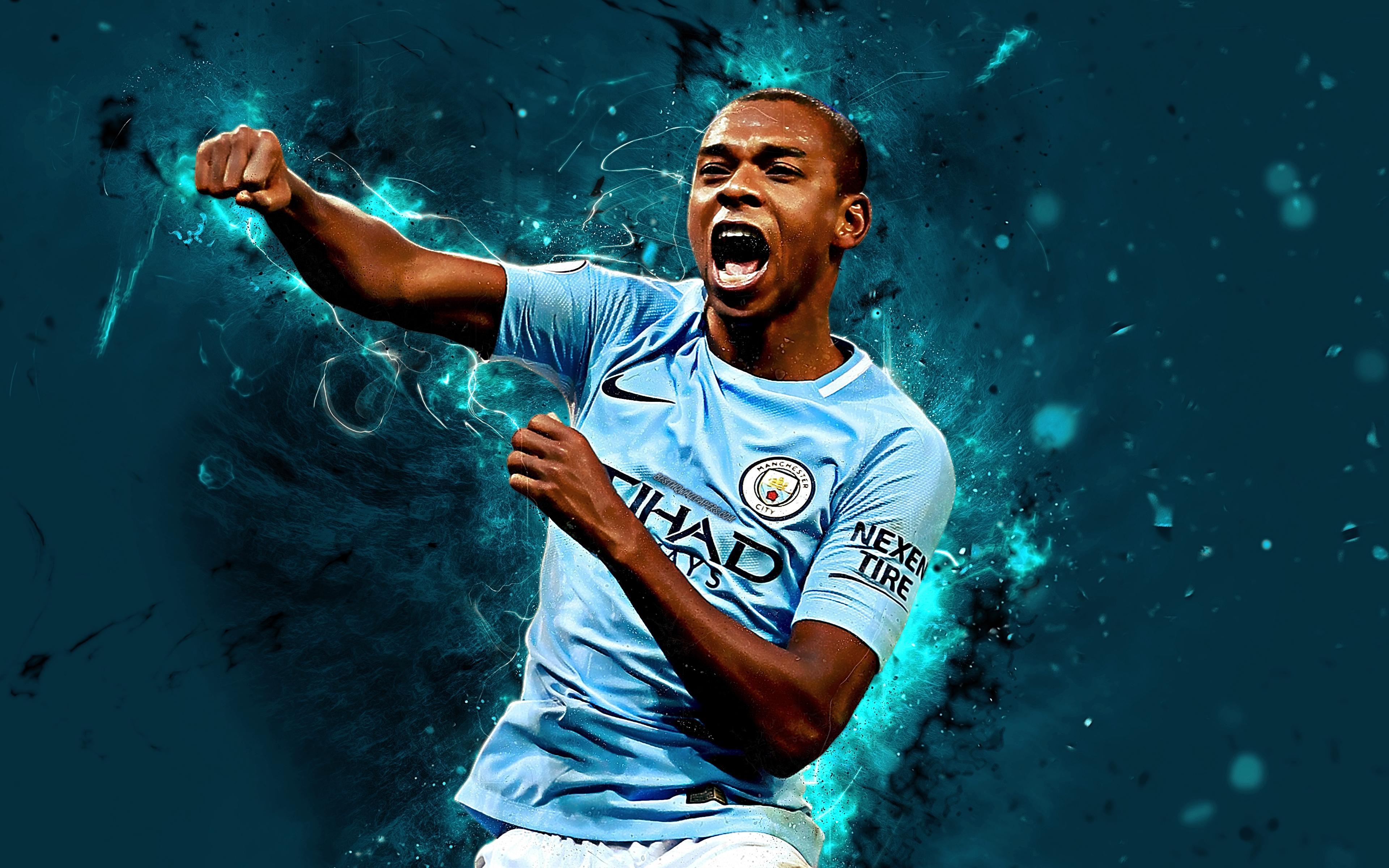 3840x2400 Download wallpaper Fernandinho, 4k, brazilian footballer, Desktop