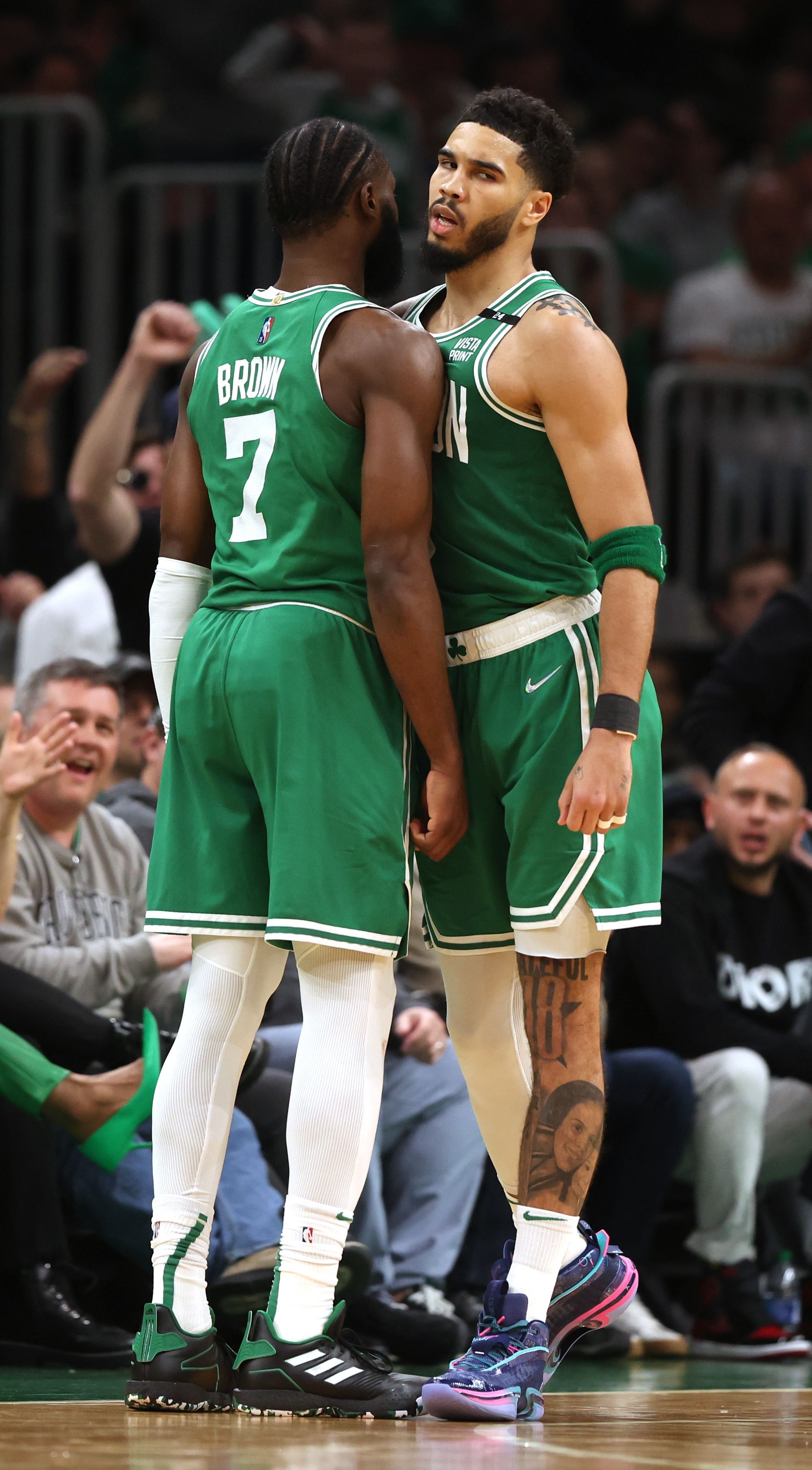 2070x3740 Jaylen Brown and Jayson Tatum shined brightly on a starry night for Celtics Boston Globe, Phone