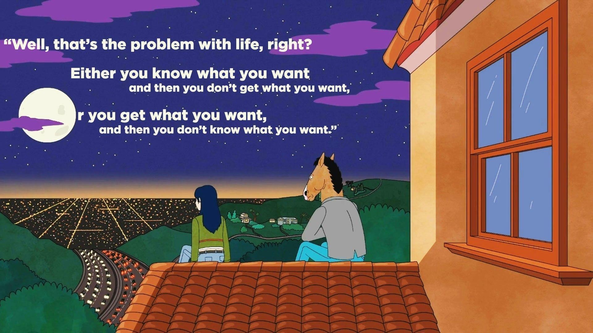 1920x1080 bojack horseman quotes wallpaper up my, Desktop