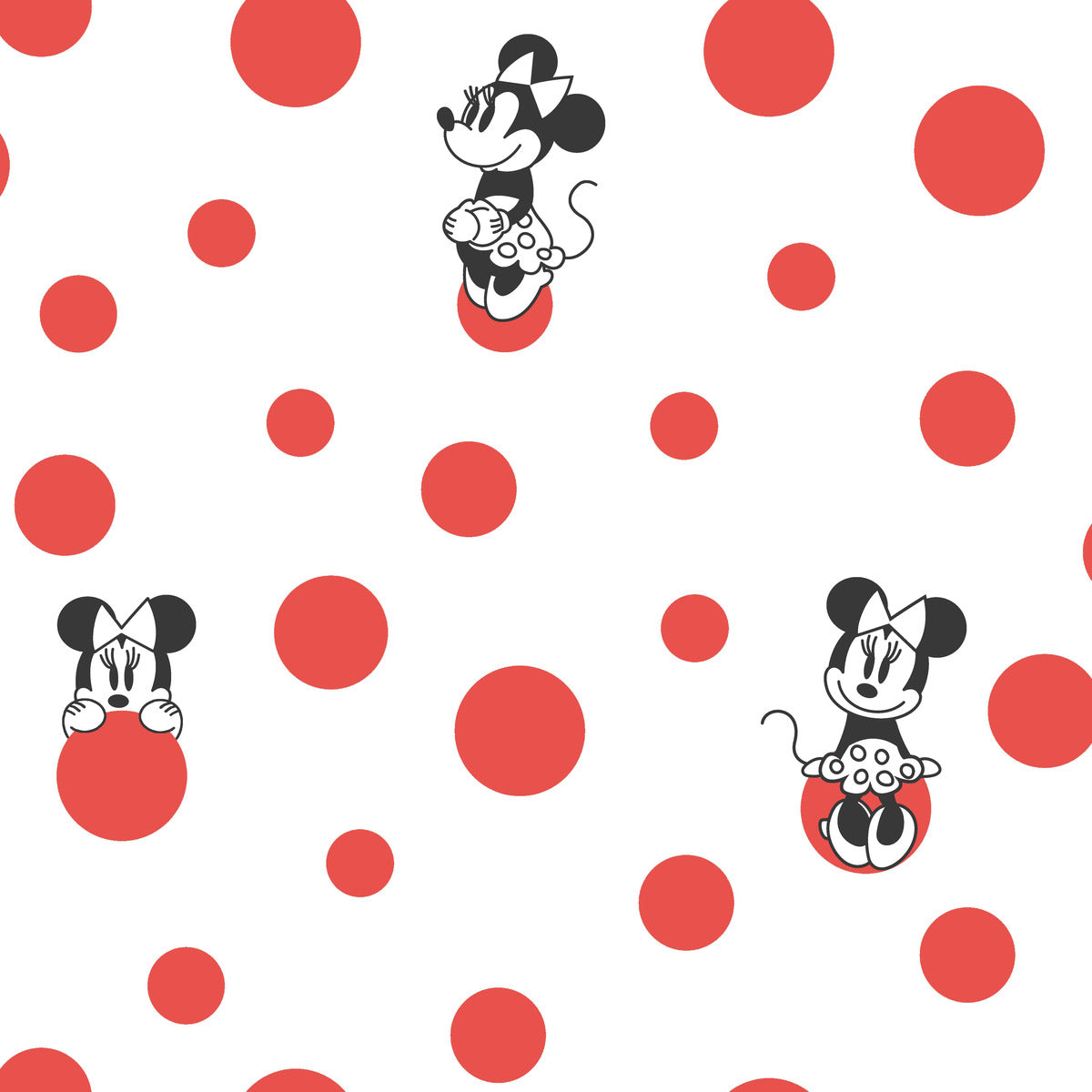 1200x1200 Disney Kids Vol. 4 Minnie Mouse Dots Wallpaper, Phone