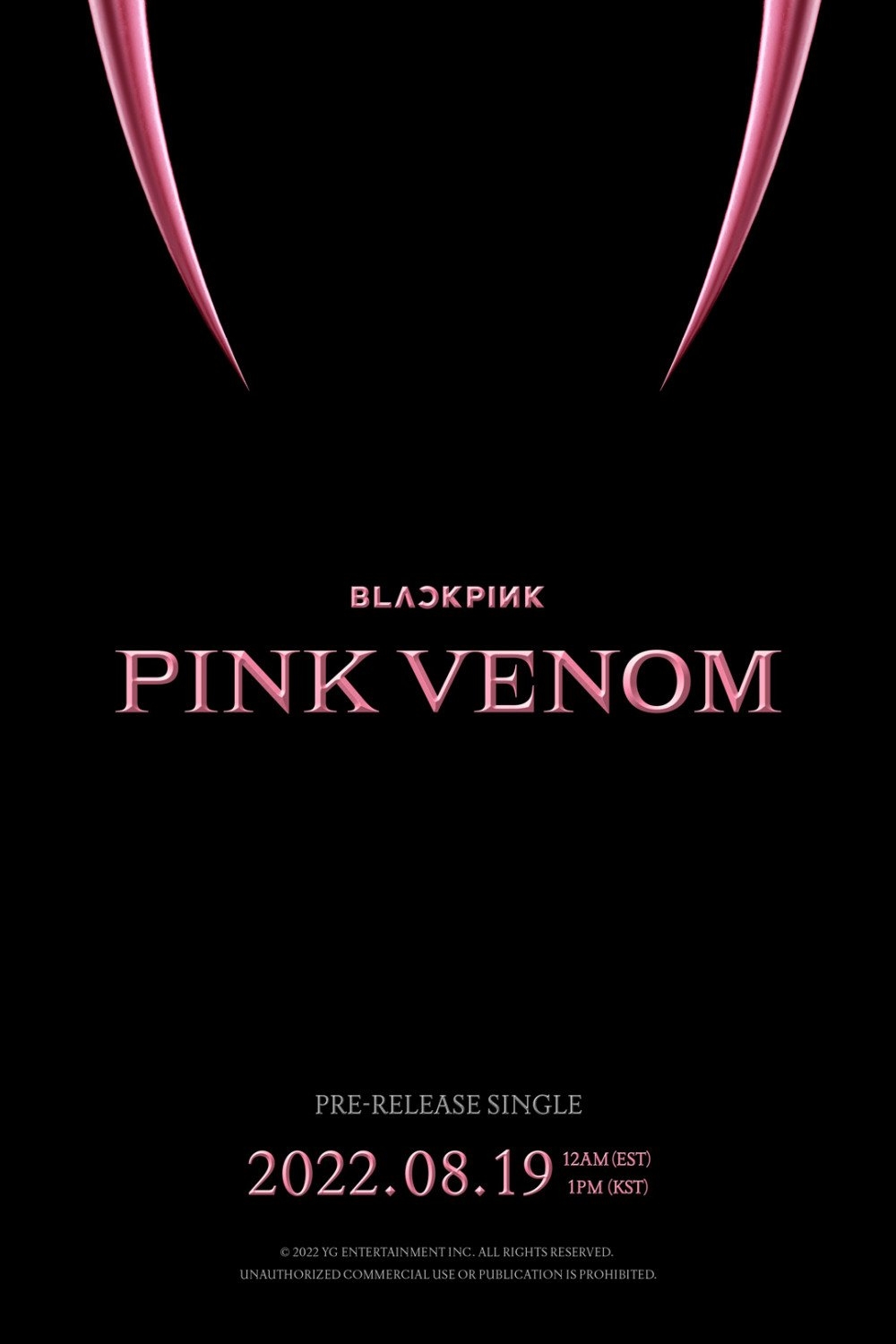 1000x1500 BLACKPINK drop a release poster for 'Pink Venom', Phone