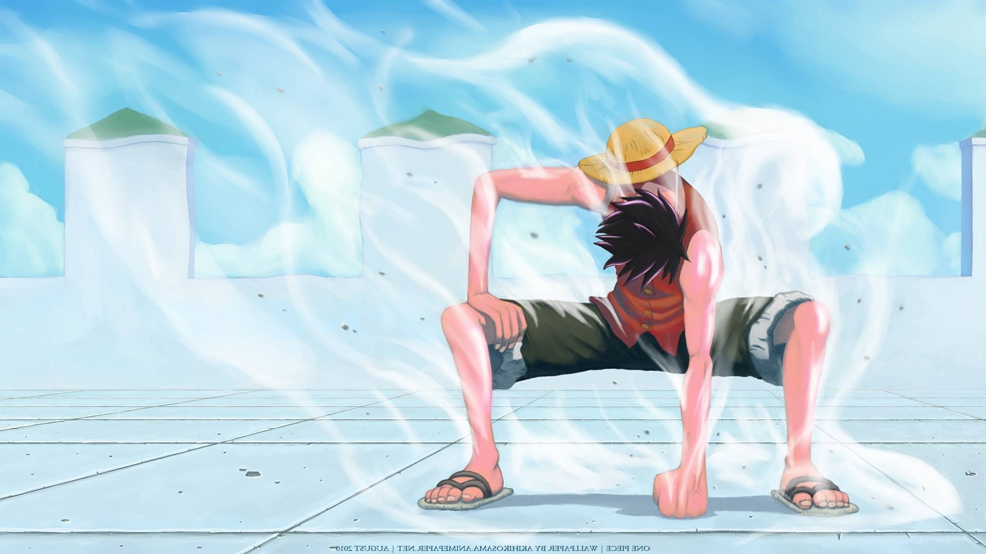 1920x1080 luffy gear second enies lobby HD Piece Wallpaper. Free, Desktop