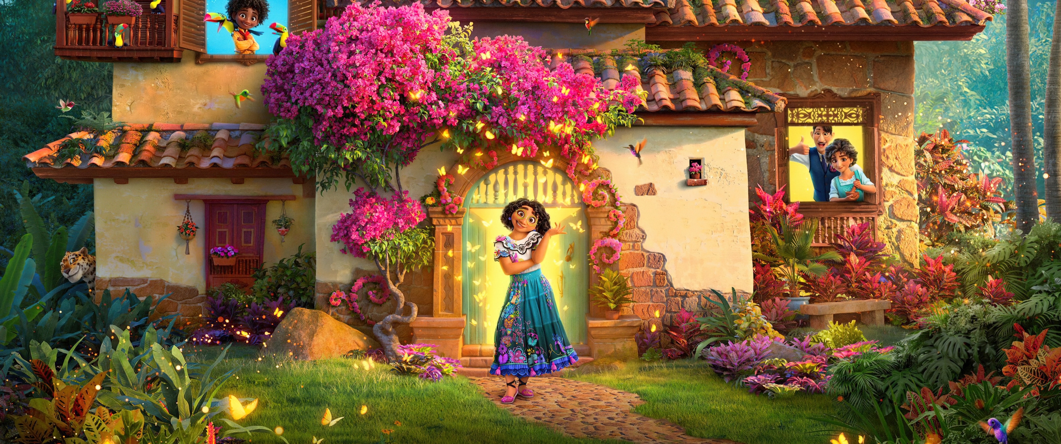 3440x1440 Encanto Wallpaper 4K, 2021 Movies, Disney, Animation, Mirabel Madrigal, Movies, Dual Screen