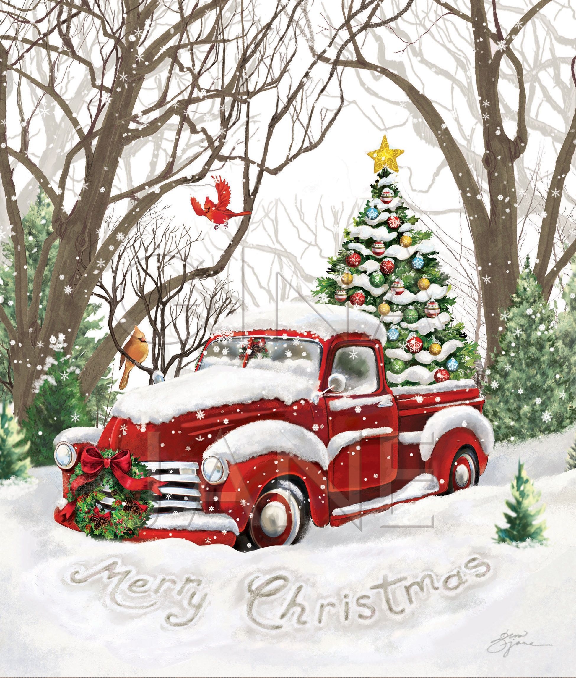 1950x2300 Vintage DIY Christmas Craft Decor. Pioneer Prairie Woman Red Truck Christmas Tree Merry Christmas Home Decor. Christmas red truck, Christmas decorations, Merry christmas sign, Phone