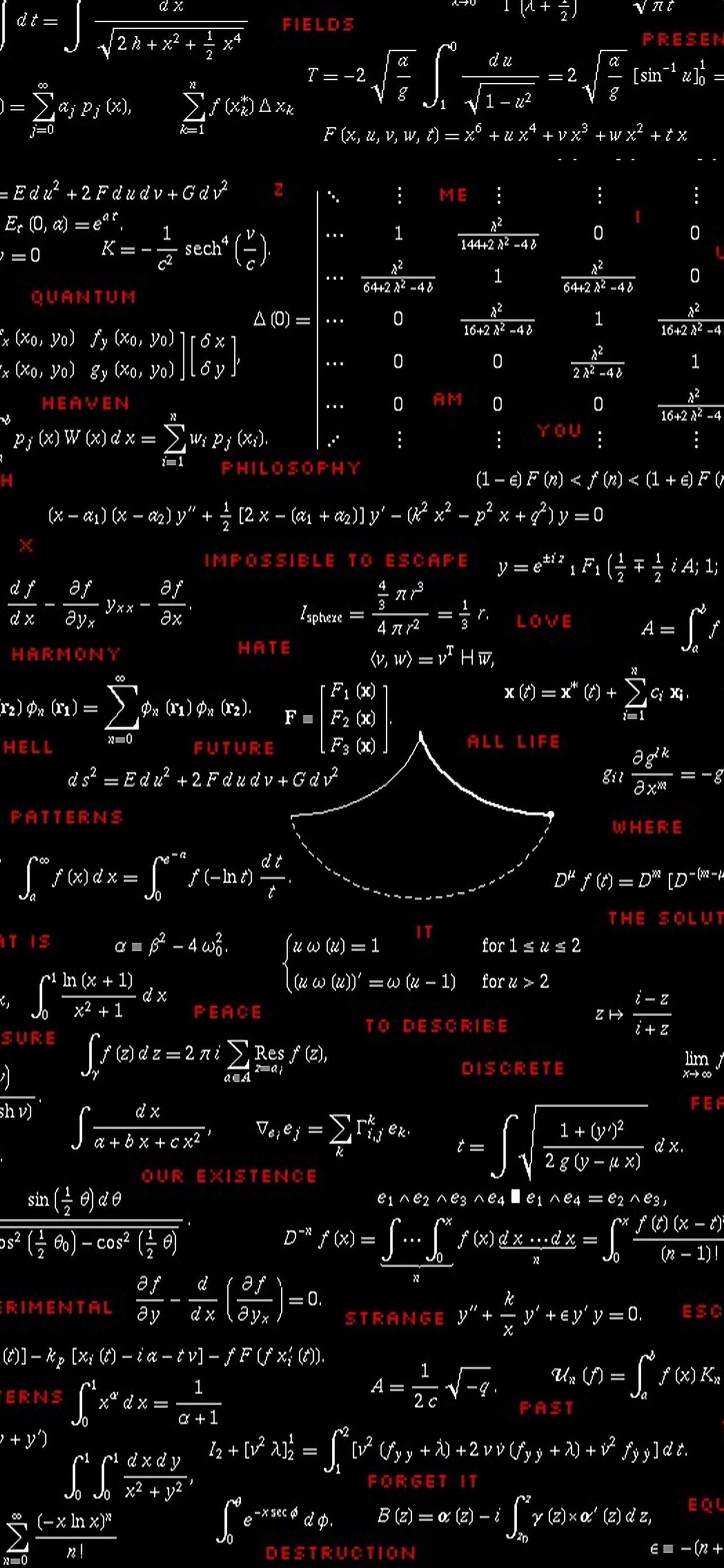 1250x2690 Mathematics iPhone Wallpaper Free Download, Phone