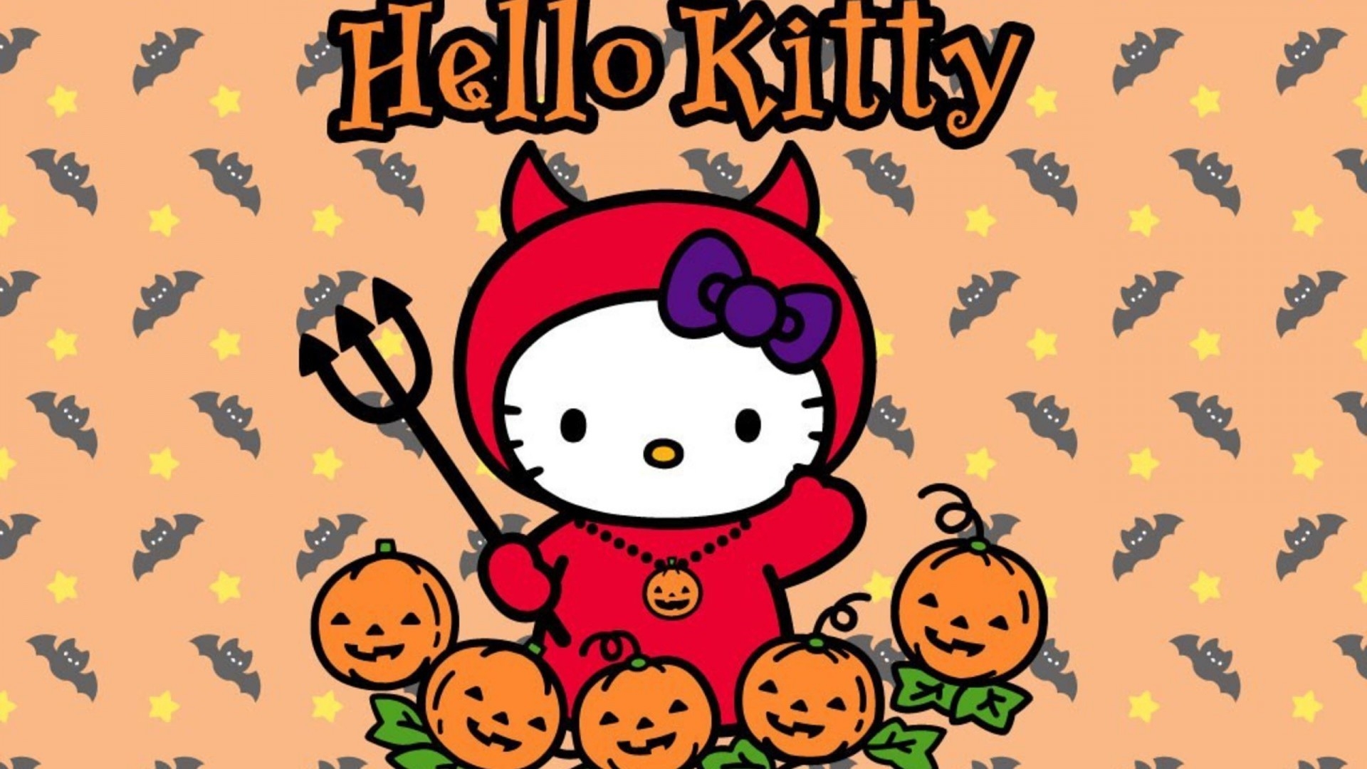 1920x1080 Hello Kitty Halloween Background, Desktop