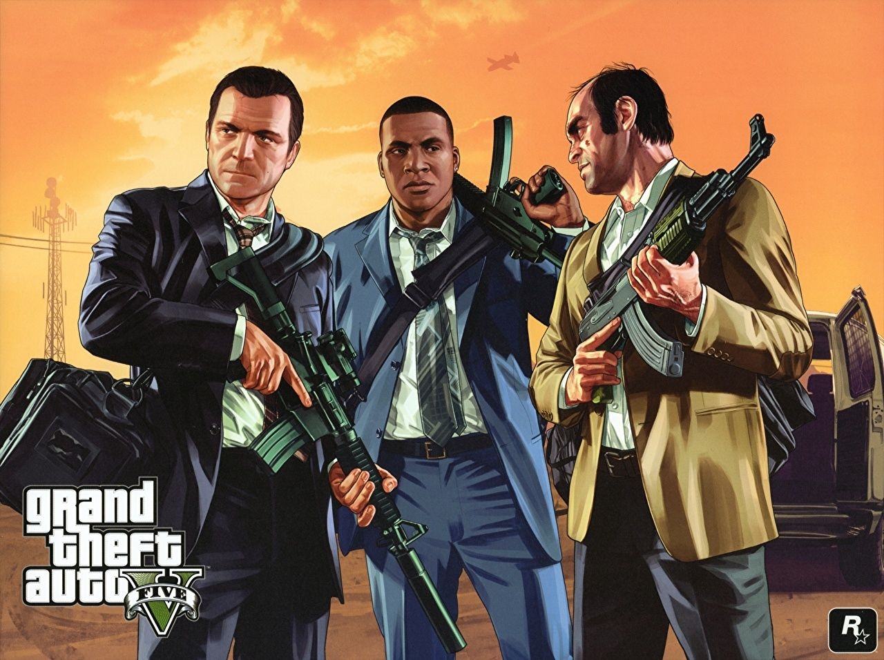 1280x960 image GTA GTA 5 Man Michael De Santa, Franklin Clinton, Trevor, Desktop