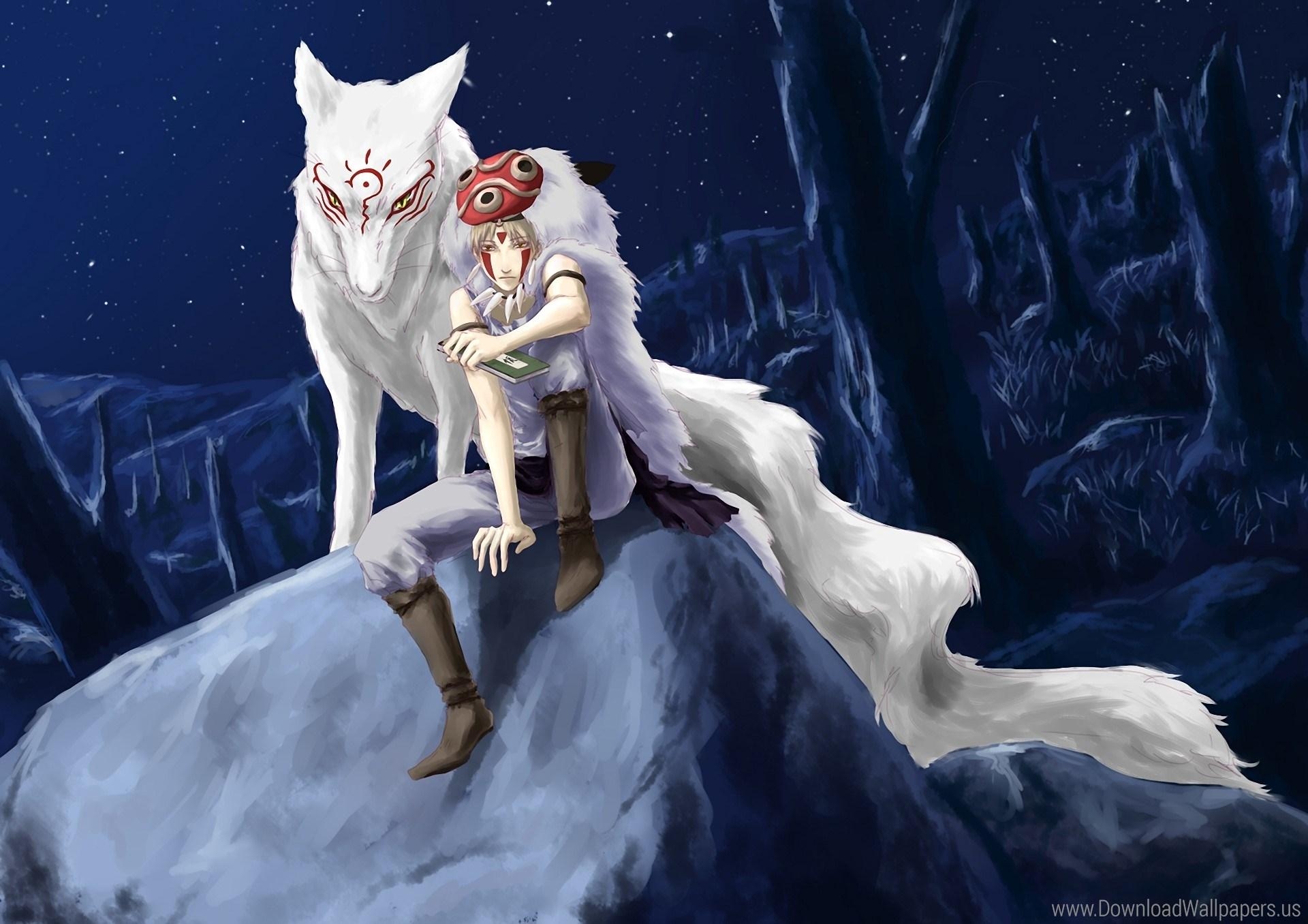 1920x1360 Art, Boy, Madara, Mononoke Hime, Natsume Takashi, Natsume Yuujinchou, Desktop