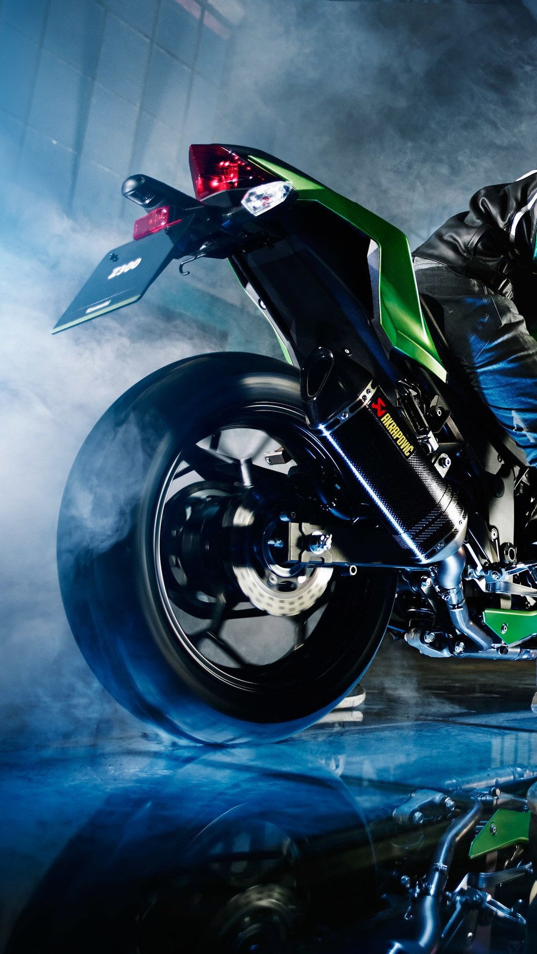 1080x1920  kawasaki z kawasaki, bikes, hd, behance, burnout for iphone wallpaper, Phone