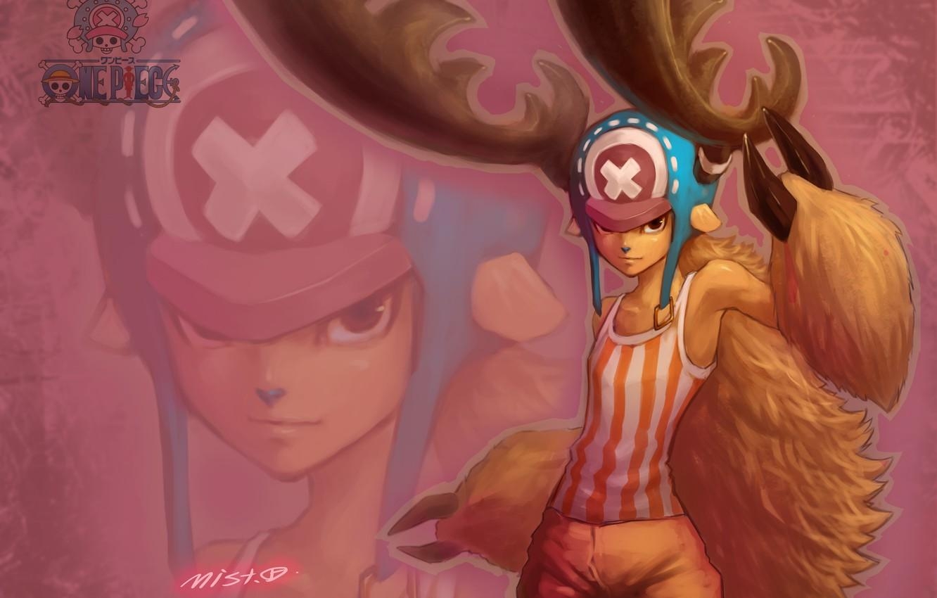 1340x850 Wallpaper hat, boy, art, horns, One Piece, fawn, adorable, Tony, Desktop