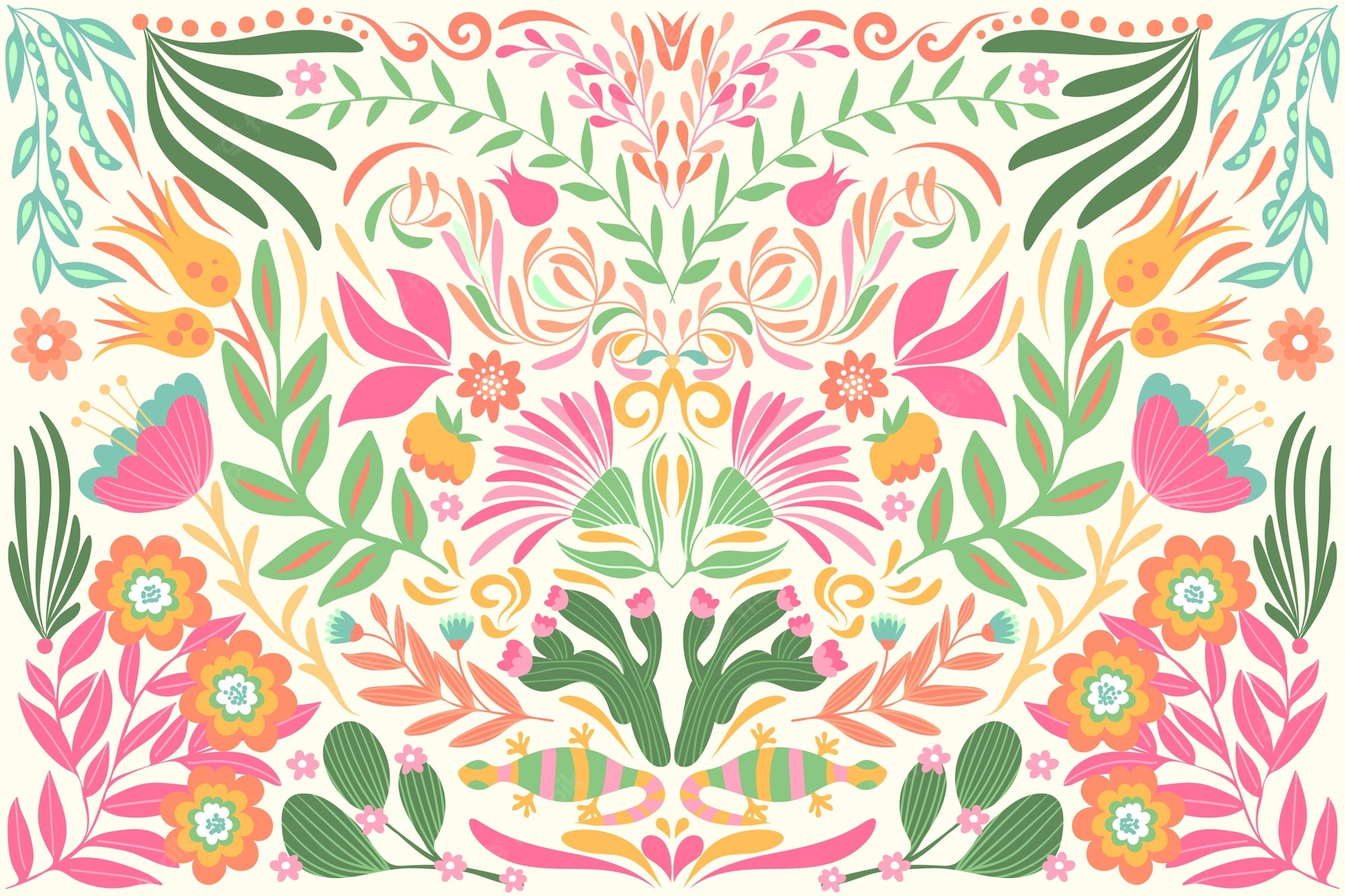 2000x1340 Free Vector. Flat design colorful mexican wallpaper theme, Desktop