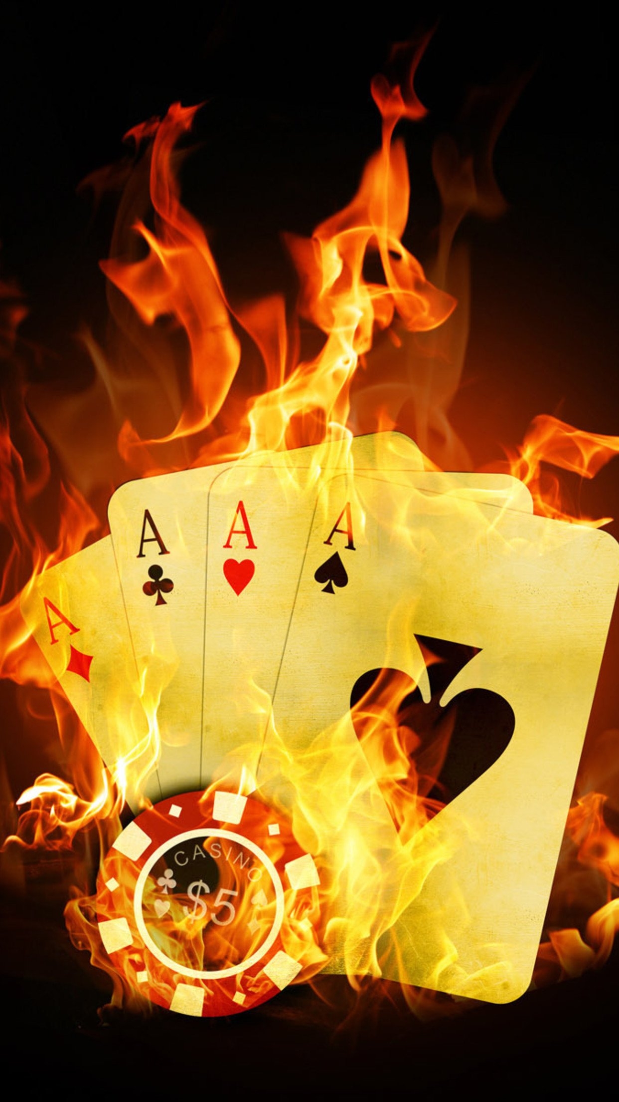 1250x2210 Poker Wallpaper Download, Phone