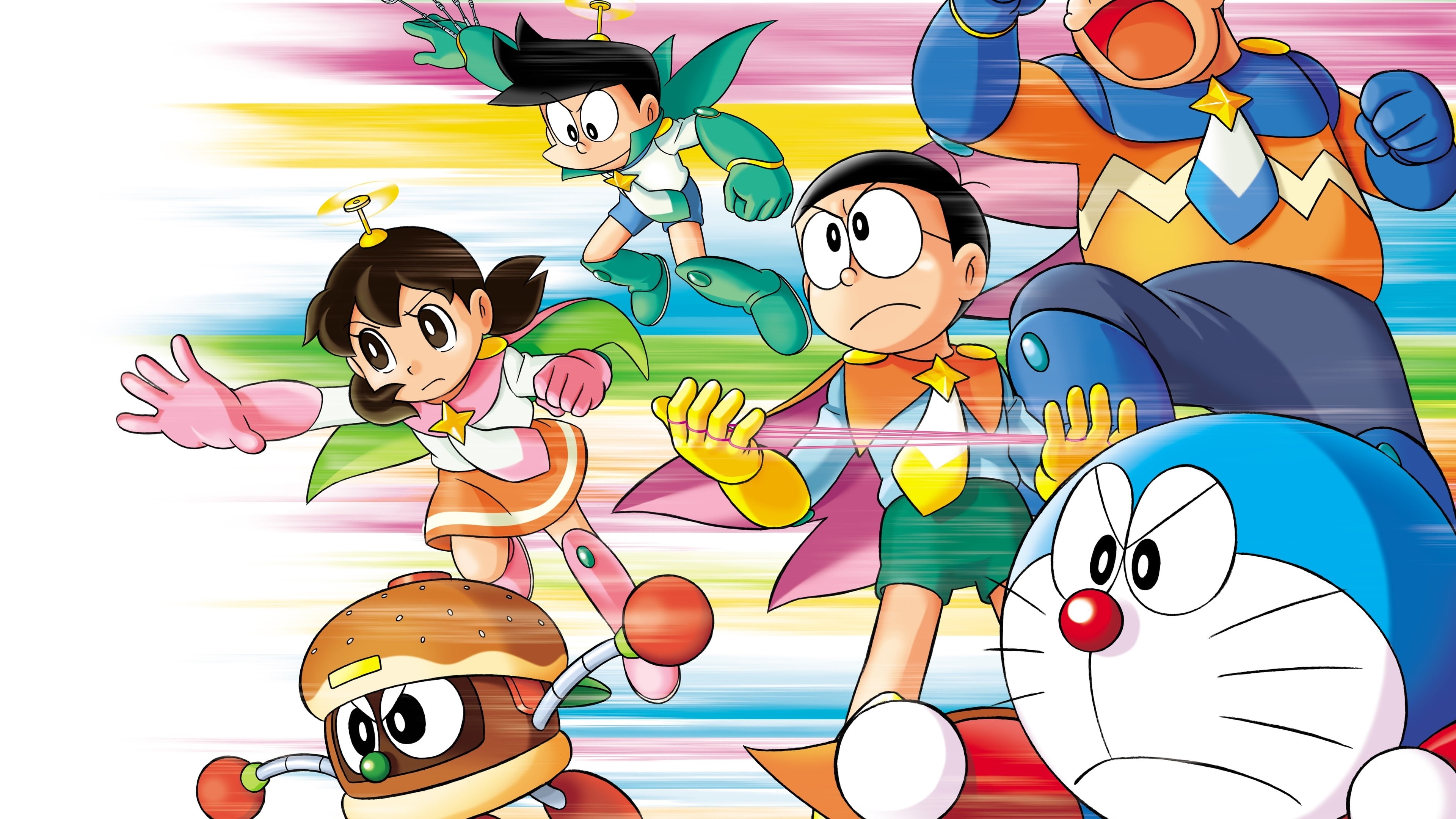 3840x2160 Wallpaper / illustration, Anime, characters, 4K, Japanese, Doraemon free download, Desktop