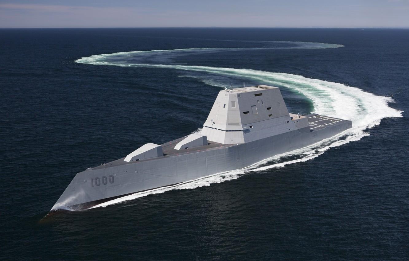 1340x850 Wallpaper Iron, DDG- US NAVY, USS Zumwalt image for desktop, Desktop