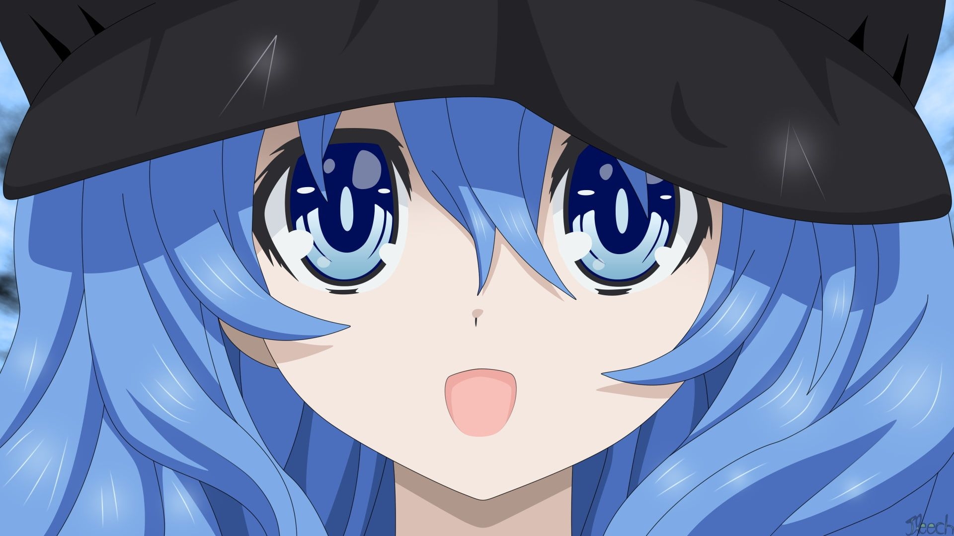 1920x1080 Anime Date A Live Blue Eyes Blue Hair Yoshino (Date A Live) P # wallpaper #hdwallpaper #desktop. Anime, Anime date, Date a live, Desktop