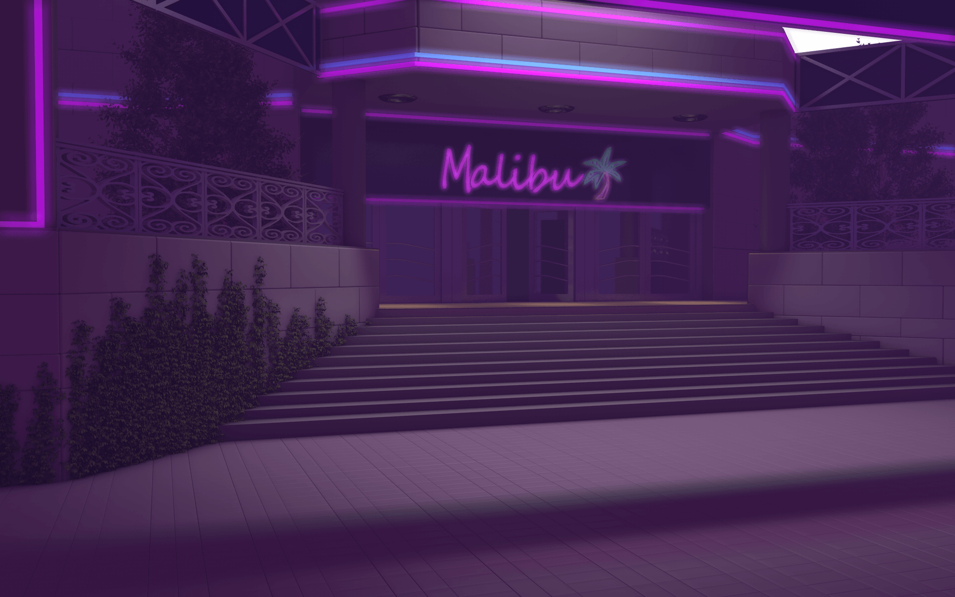 1920x1200 GTA VICE CITY GRAND THEFT AUTO CLUB MALIBU MALIBU CLUB TOMMY VERCETTI CINEMA 4D PHOTOSHOP AFFTER EFFECTS REMASTERED. City artwork, City aesthetic, City wallpaper, Desktop