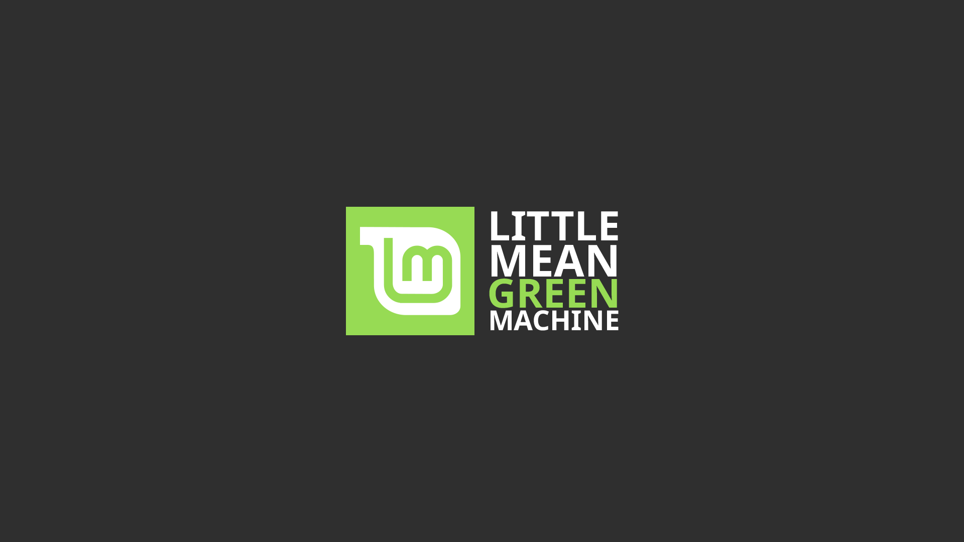 1920x1080 Minimalist Linux Mint Wallpaper Little Mean Green, Desktop