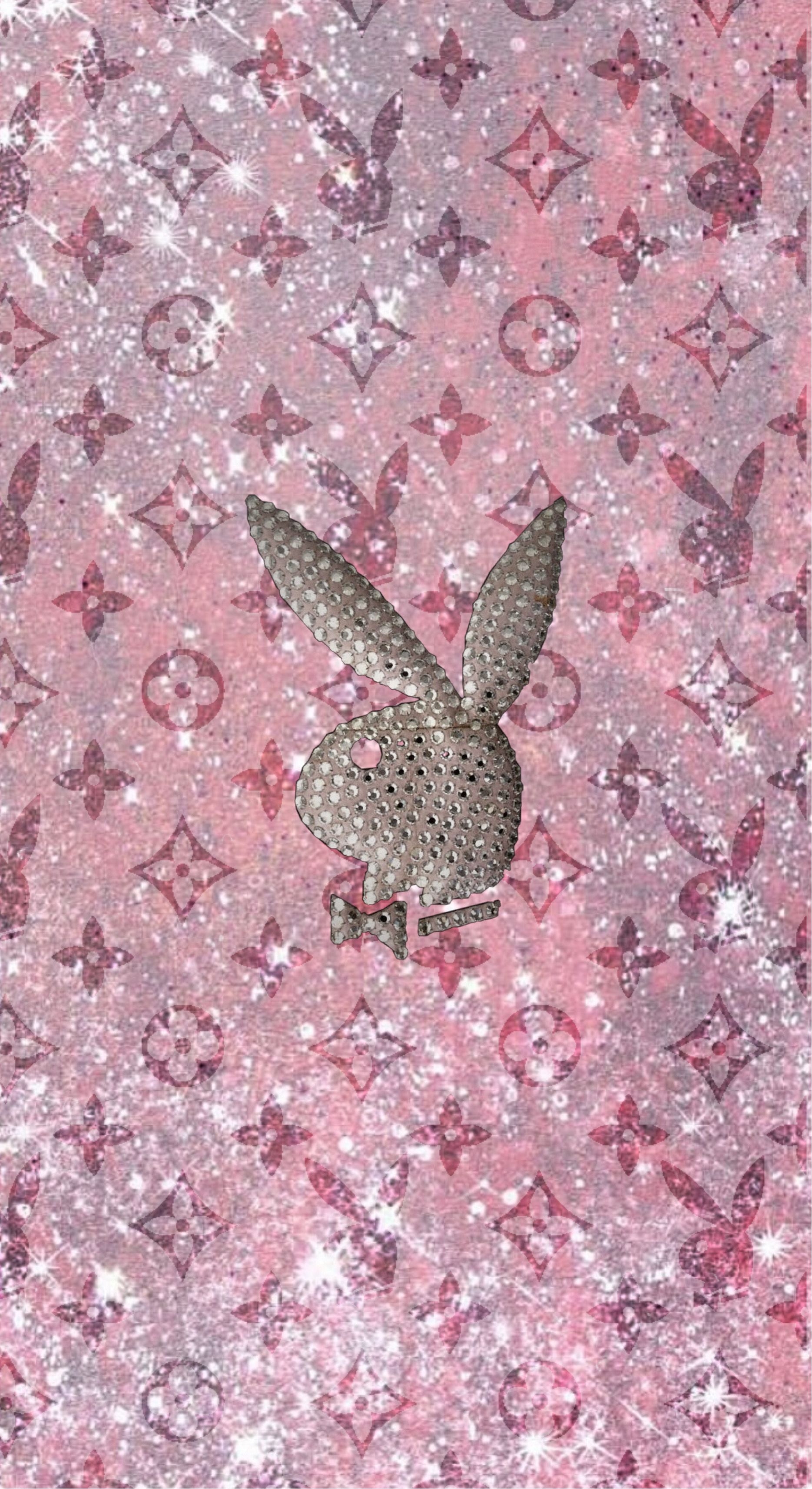 1870x3430 iced out pink playboy bunny aesthetic wallpaper wallpap, Phone