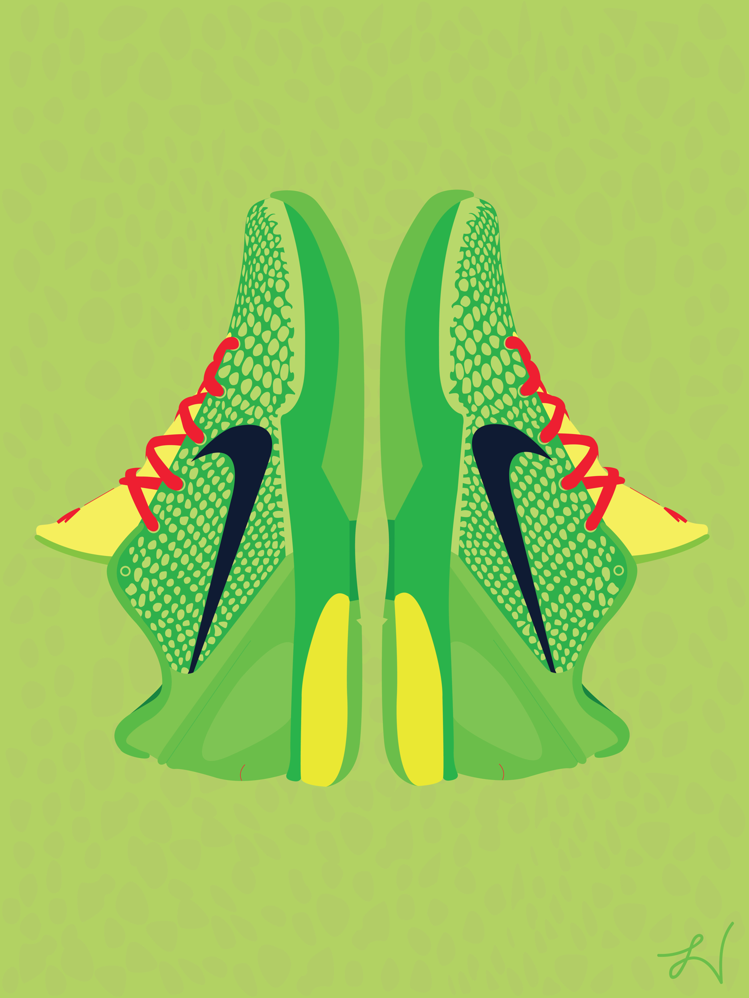 1500x2000 Nike Kobe 6 Grinch, Phone