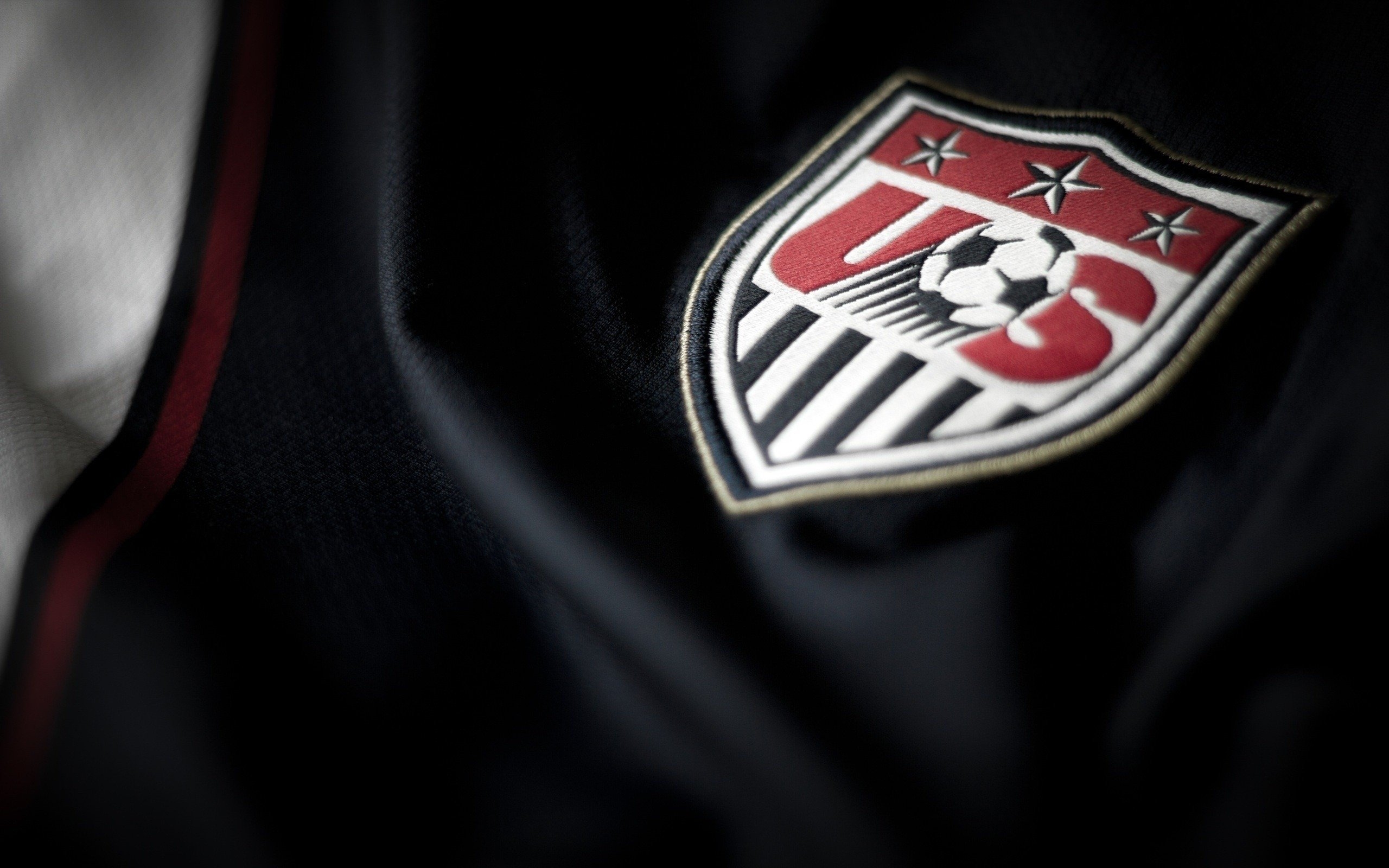 2560x1600 Download wallpaper United States national soccer team, USA, logo, Desktop