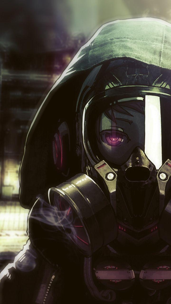 720x1280 Cyberpunk Phone Wallpaper. Cyberpunk Gas Mask Girl Galaxy S3, Phone