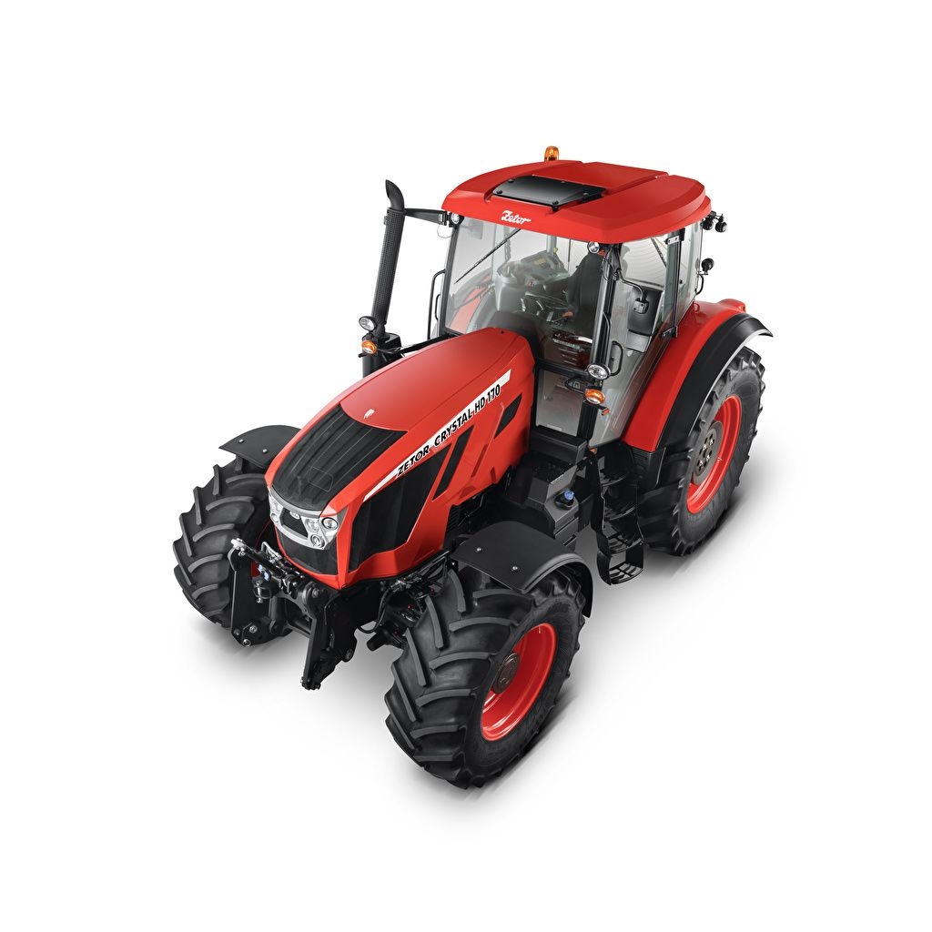 1030x1030 Photos tractors Zetor Crystal HD 2018 Red From above White, Phone