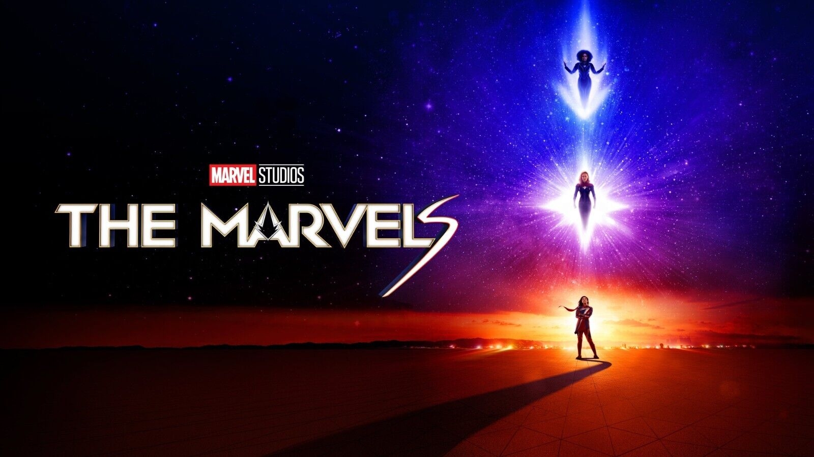 1600x900 2023 The Marvels Movie Poster 16X11 Captain Marvel Ms Marvel Monica Rambeau ⭐, Desktop