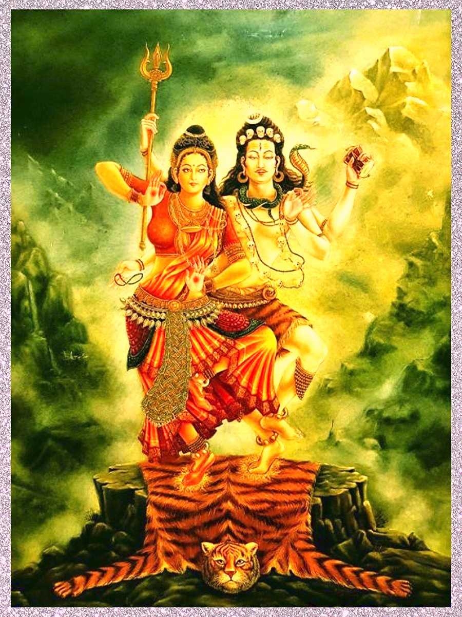 900x1210 Shiv Parvati Image, Phone