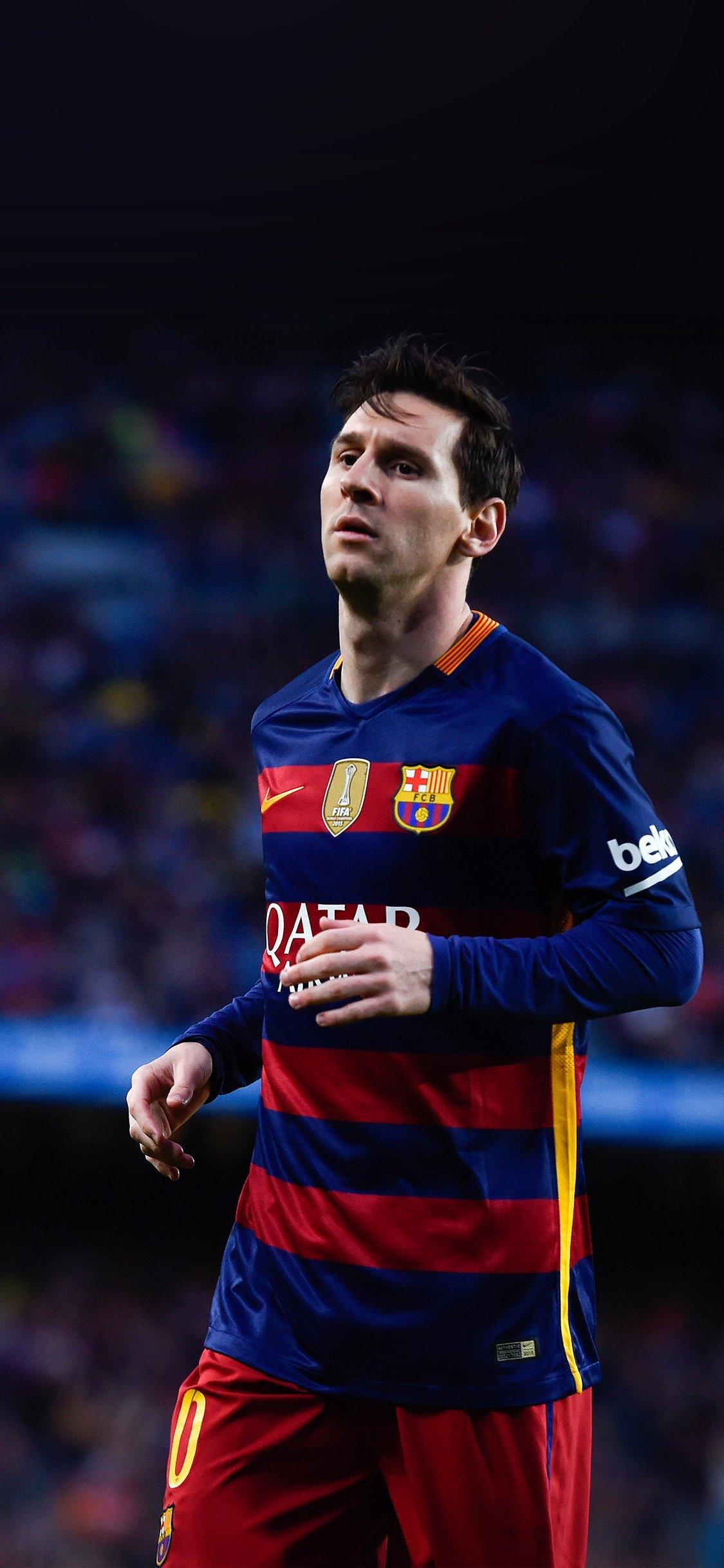 1130x2440 messi soccer god barcelona football, Phone