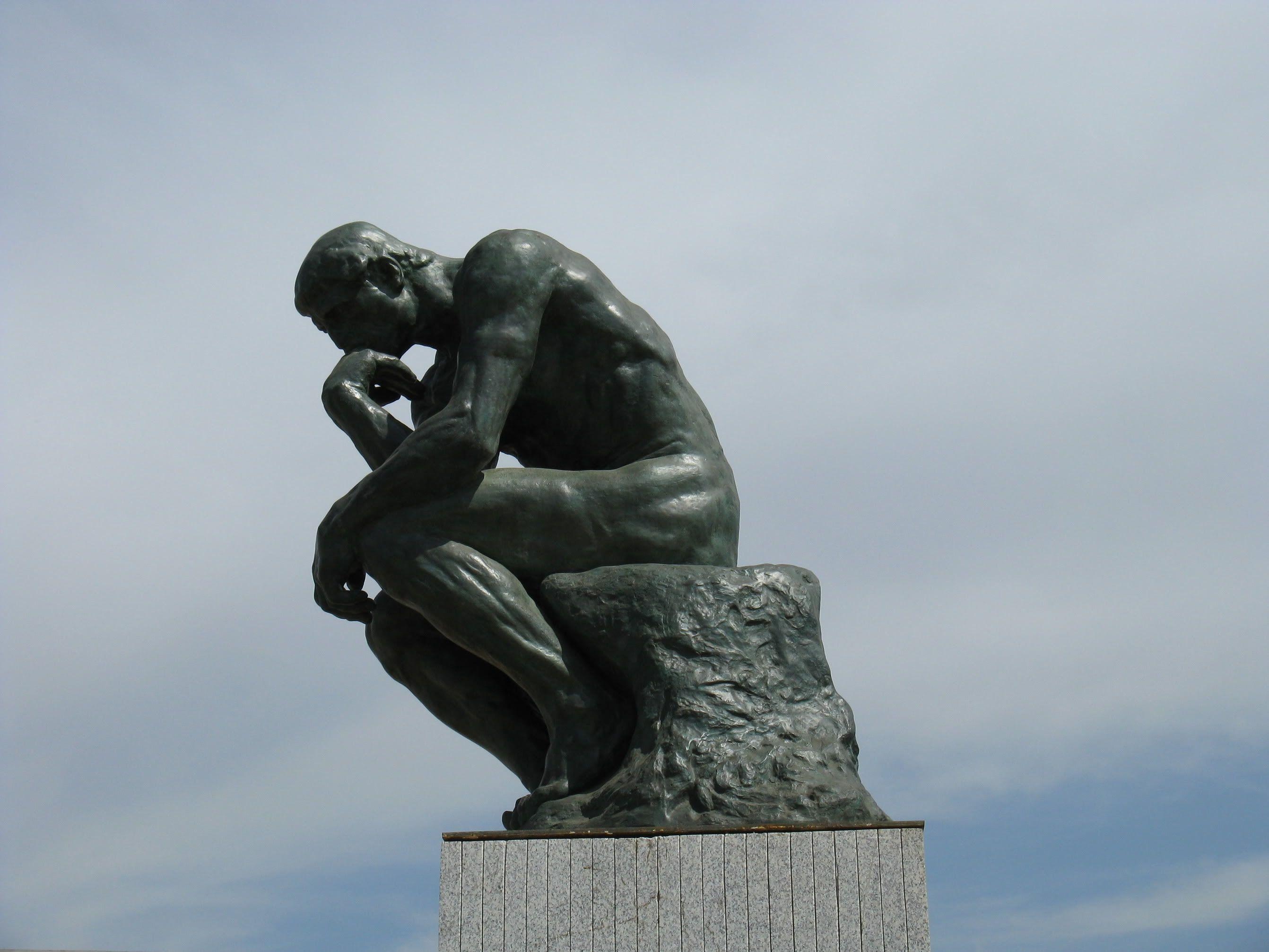 2690x2020 Rodin The Thinker Clip Art, Desktop