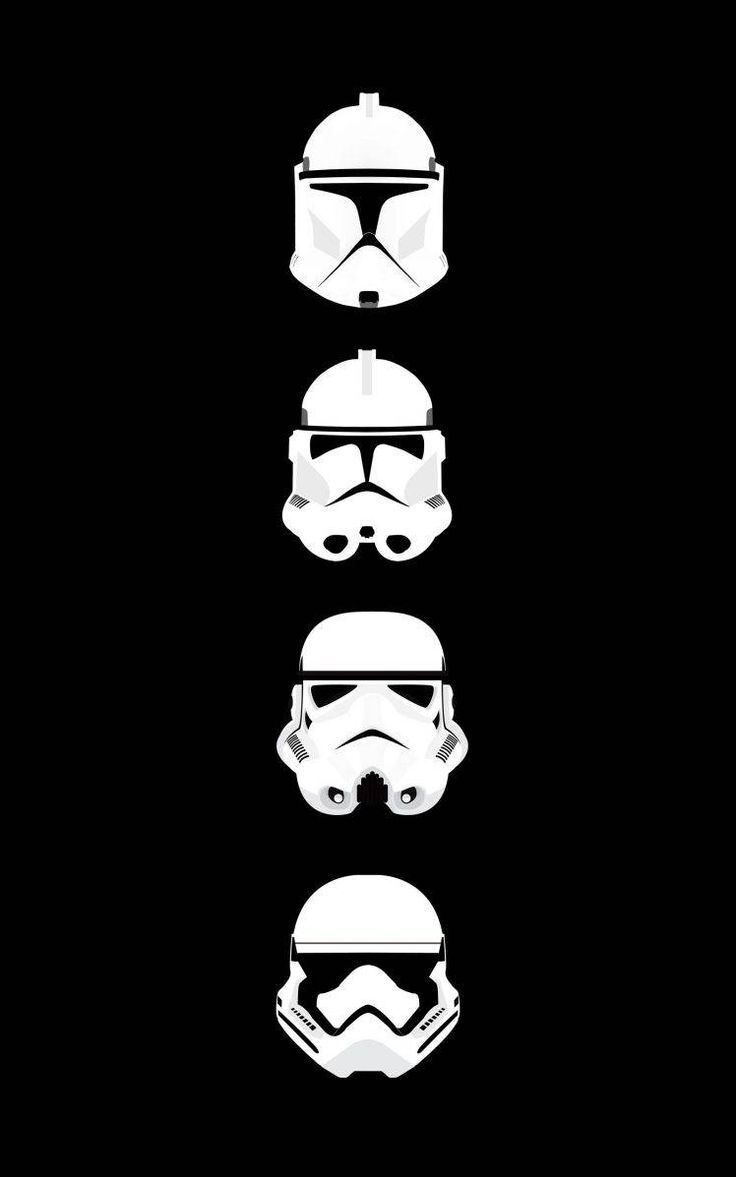 740x1180 Star Wars Clone Trooper Stormtrooper Helmet Minimalism Portrait, Phone