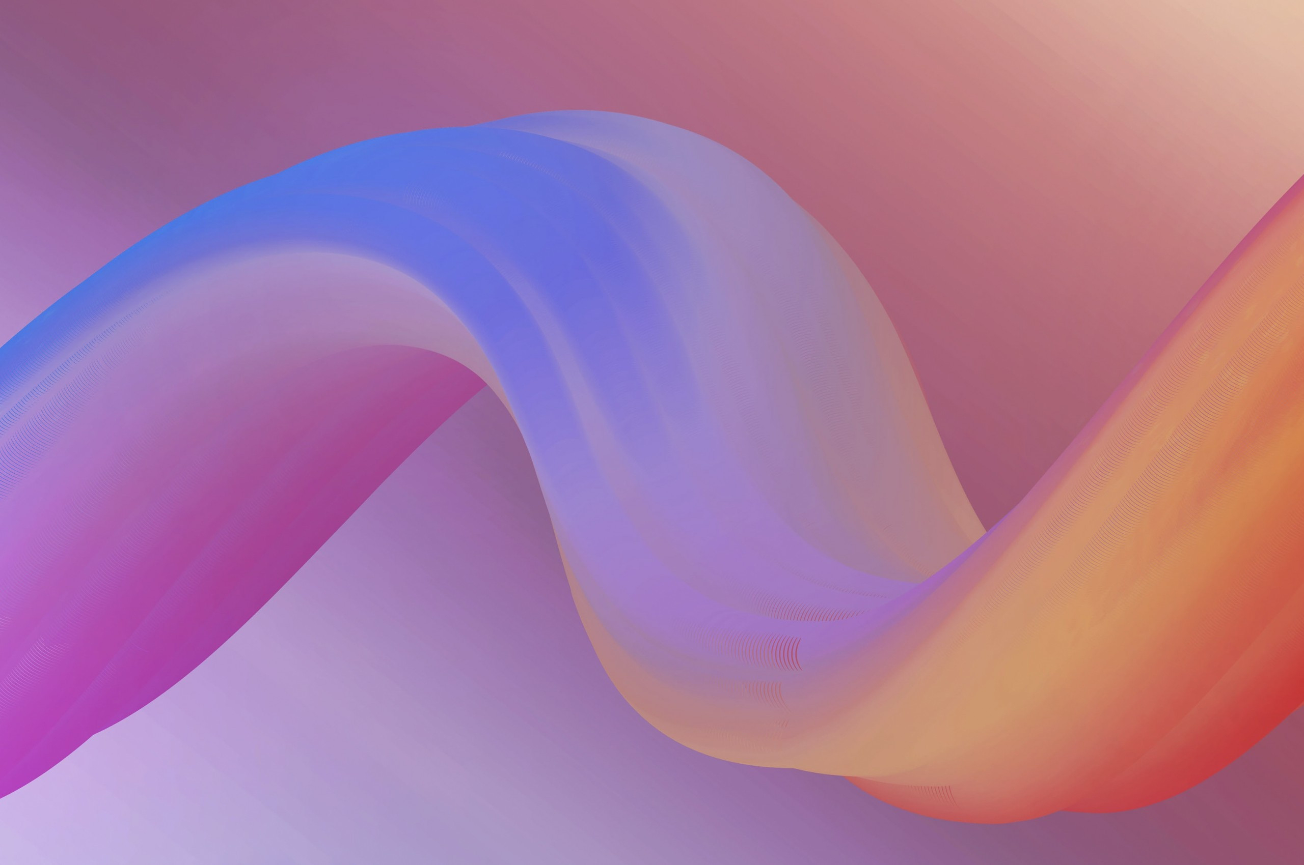 2560x1700 Download  Gradient Wave, Pastel Colors, Warm Wallpaper for Chromebook Pixel, Desktop