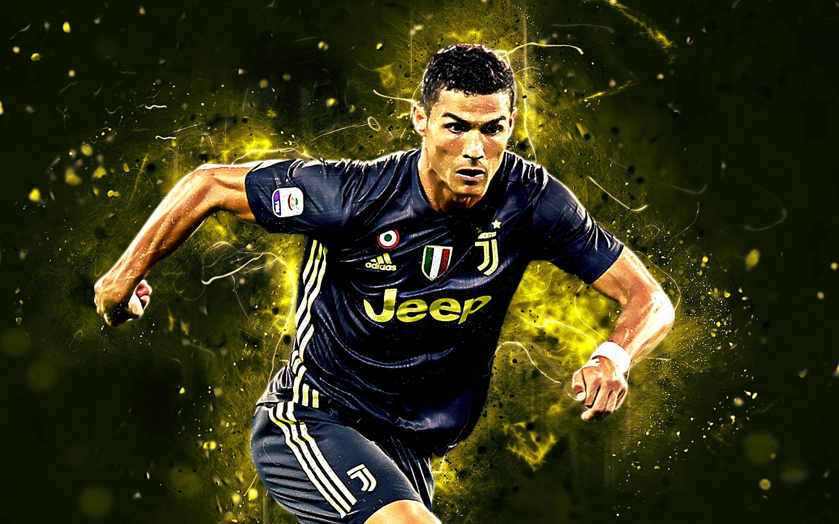 2880x1800 HD desktop wallpaper: Sports, Cristiano Ronaldo, Soccer, Juventus F C download free picture, Desktop