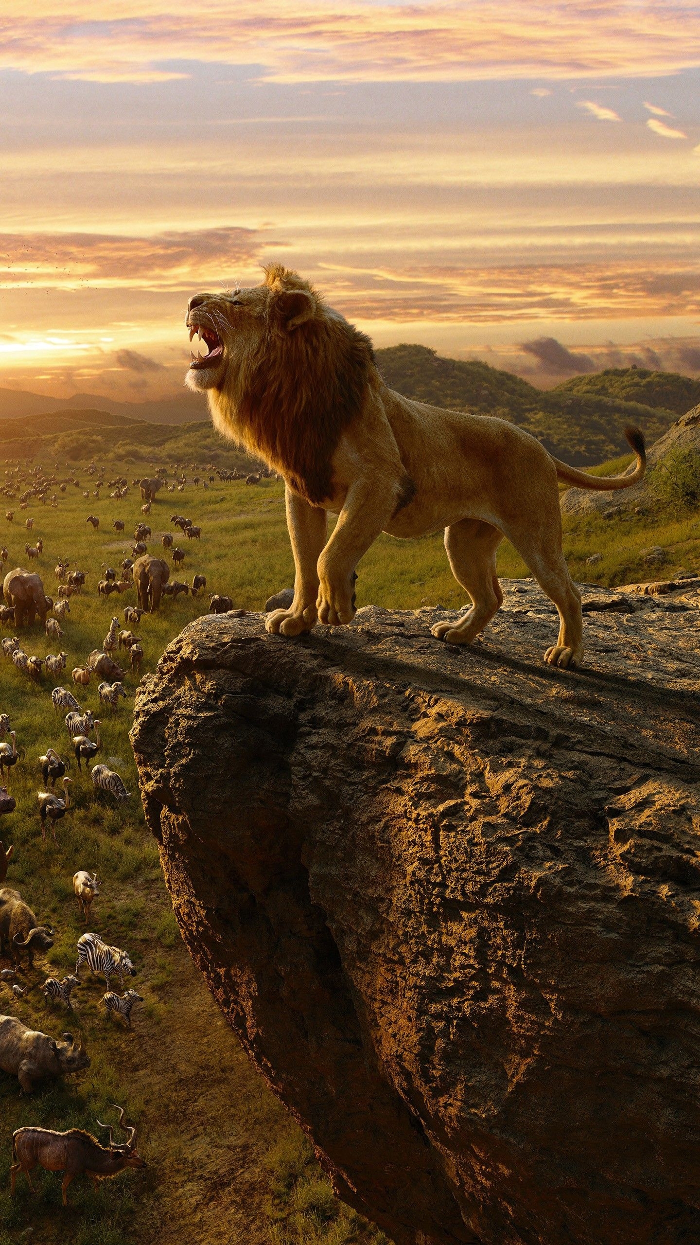 1440x2560 Simba in The Lion King 4K Wallpaper, Phone